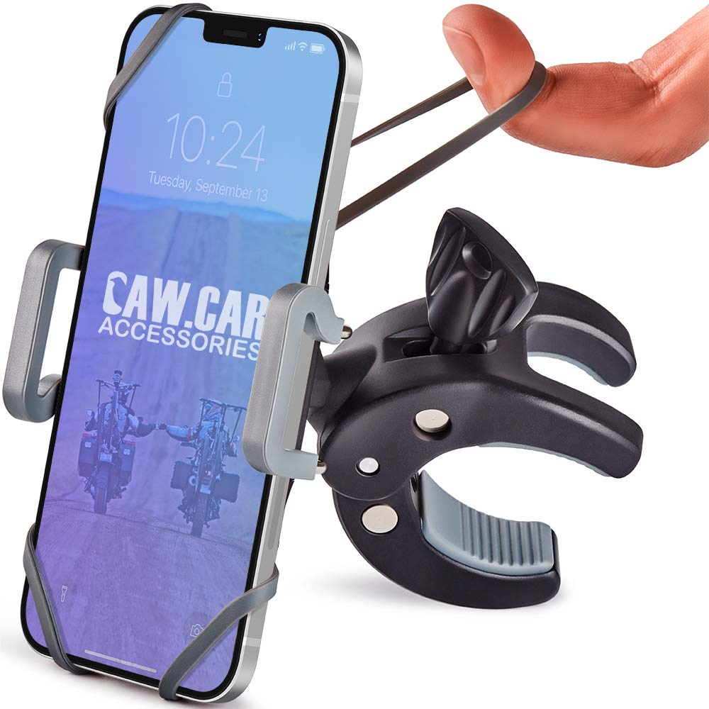 Caw.Car Accessories Metal Bike & Motorcycle Phone Mount   The Only Unbreakable Handlebar Holder For Iphone, Samsung Or Any Other