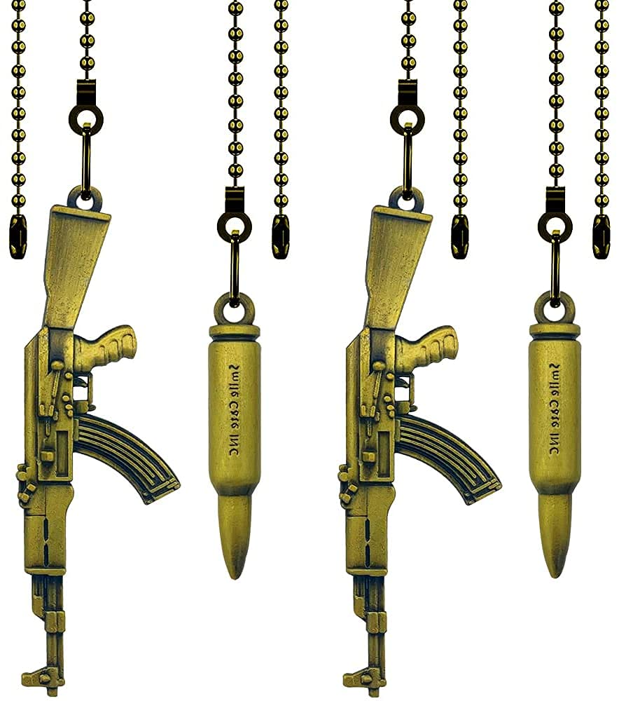 4 Pieces Dotlite Bronze Pull Chains Ceiling Fan Pull Chain Extension Fan Pull Chain Pendant 12 Inch Ceiling Fan Chain Extender O