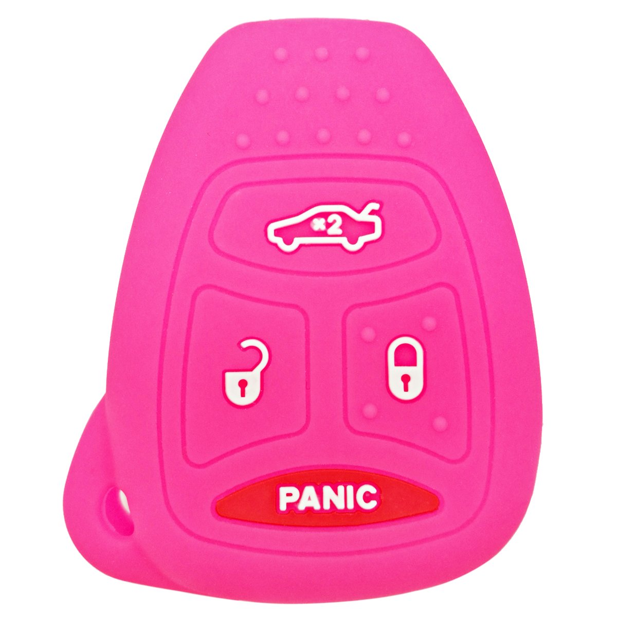 Coolbestda 4Buttons Key Fob Remote Skin Cover Keyless Entry Case Accessories For Chrysler 200 300 Pt Cruiser Dodge Charger Magnu