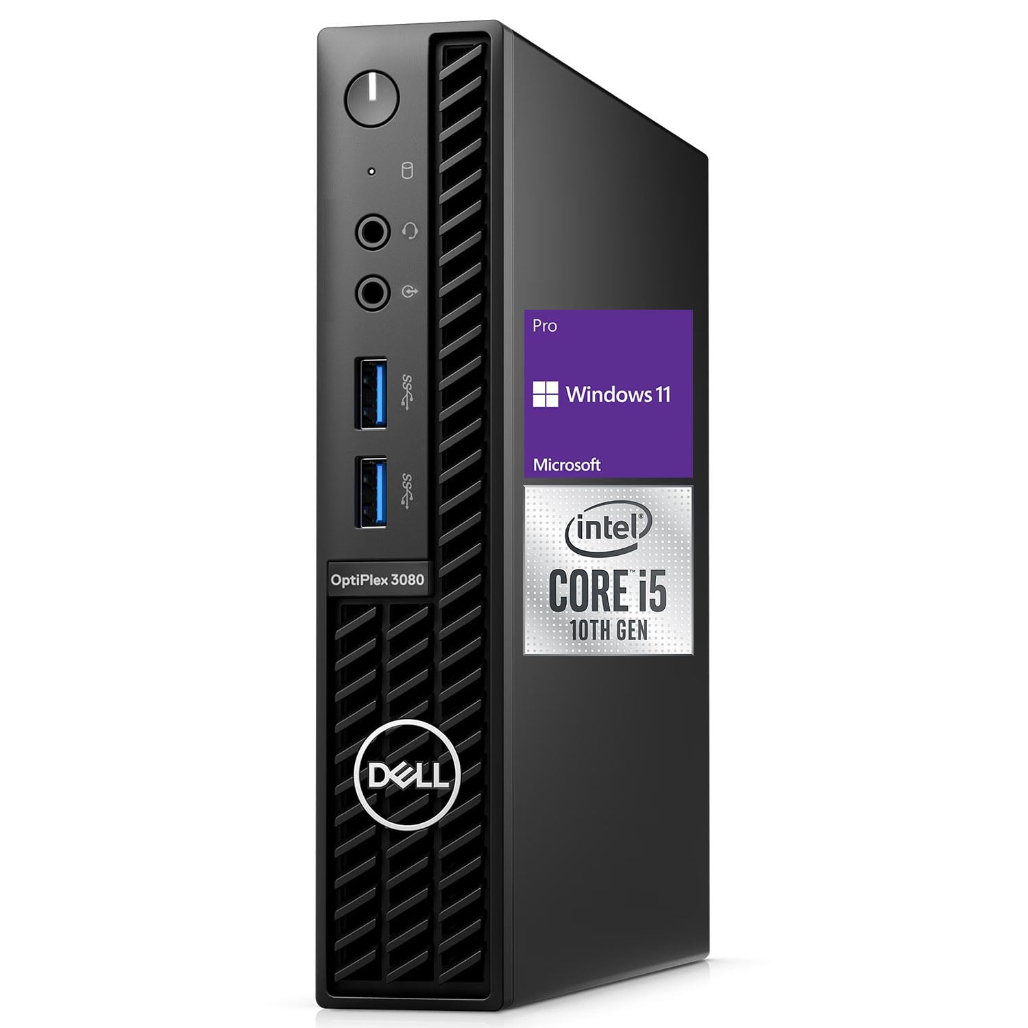 Dell OptiPlex 3000 Series 3080 Micro Form Factor Desktop, Intel Core i5-10500T, 32GB RAM, 1TB PCIe SSD, Wi-Fi 5, Bluetooth, Wire
