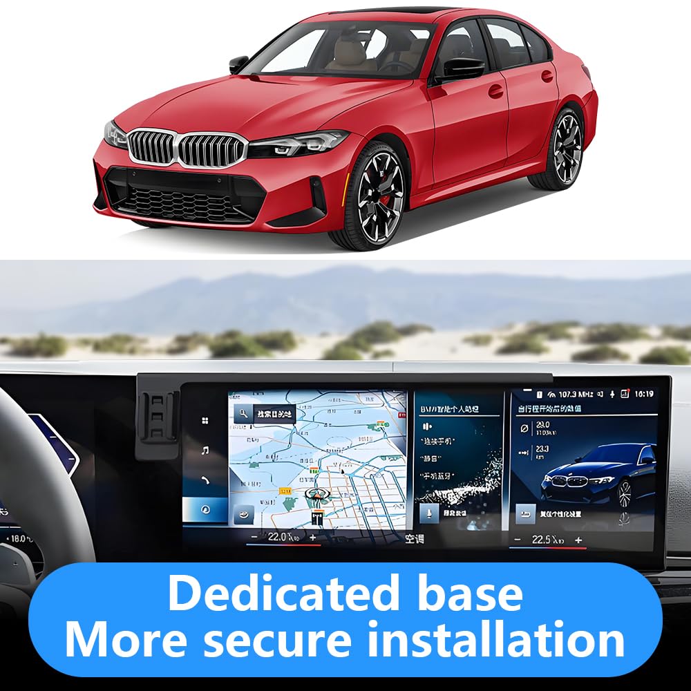 Lunqin Car Phone Holder For Bmw 3 Series M3 2023 2024 2025 And Bmw 4 Series M4 2024-2026 And I4 2022-2025 Auto Interior Accessor