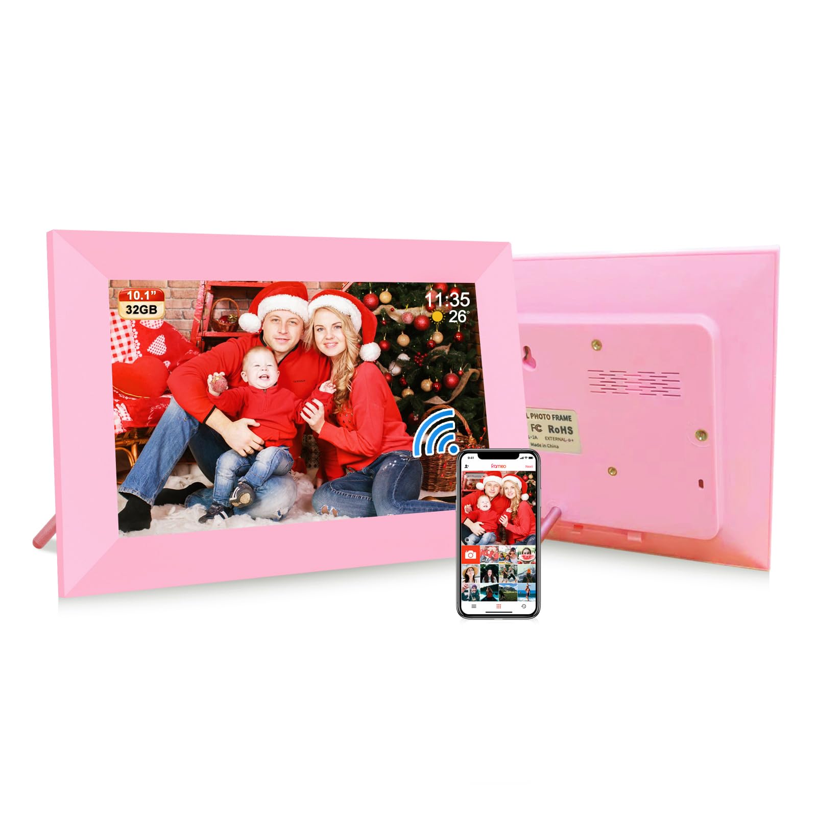 Frameo 10.1 Inch Smart Wifi Digital Photo Frame, 1280X800 Ips Touch Screen Digital Picture Frameo,32Gb Memory, Wall Mountable,Au