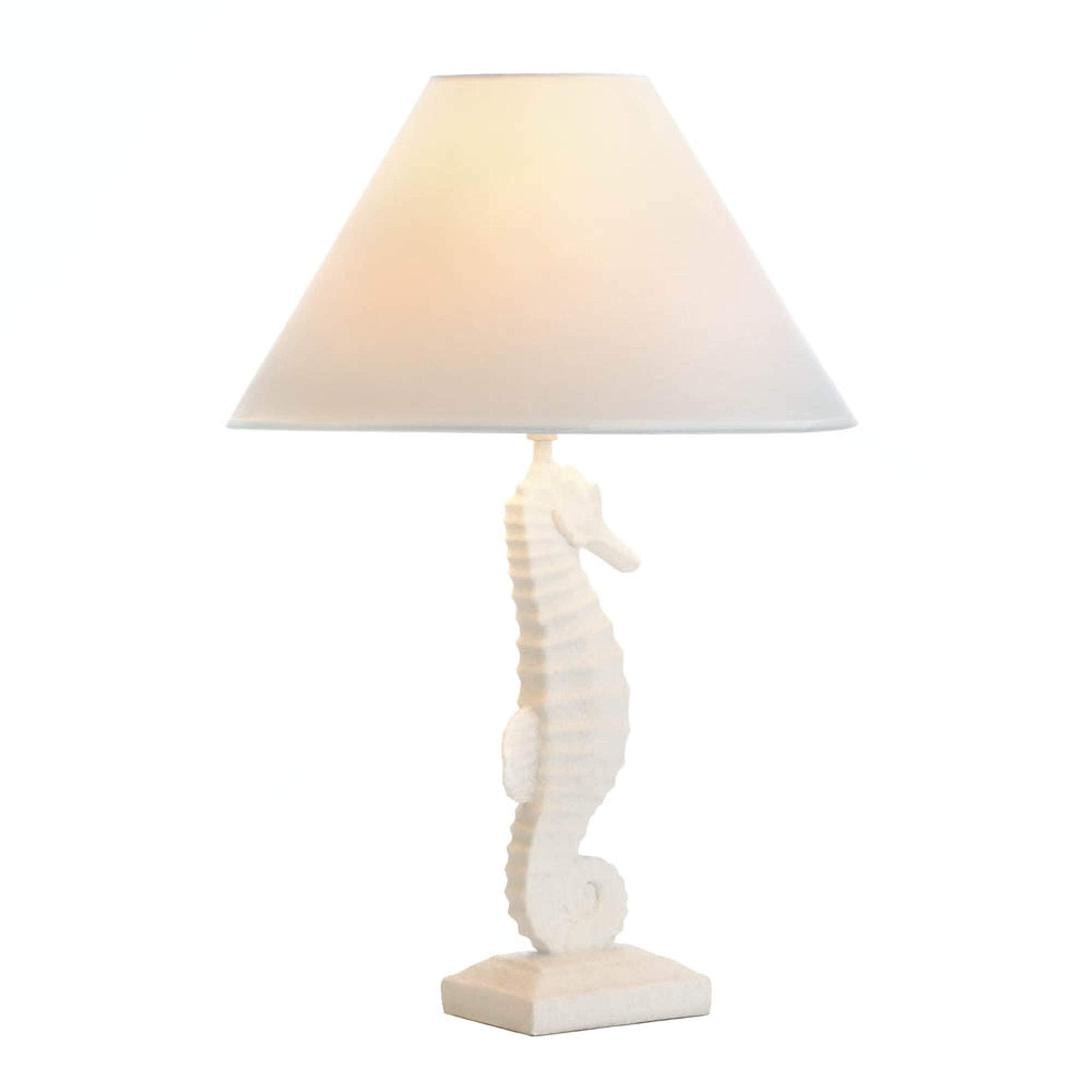 White Seahorse Table Lamp 13.5x13.5x20.5
