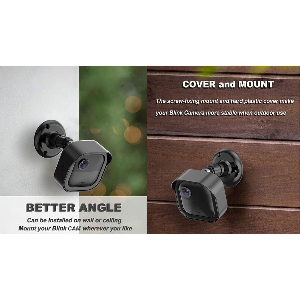 All New Blink Outdoor Camera Wall Mount, 360� Adjustable Mount And Weather Proof Protective Housing With Blink Sync Module Outlet Mount For Blink Outdoor (4Th & 3Rd Gen) Camera System (Black, 5 Pack)