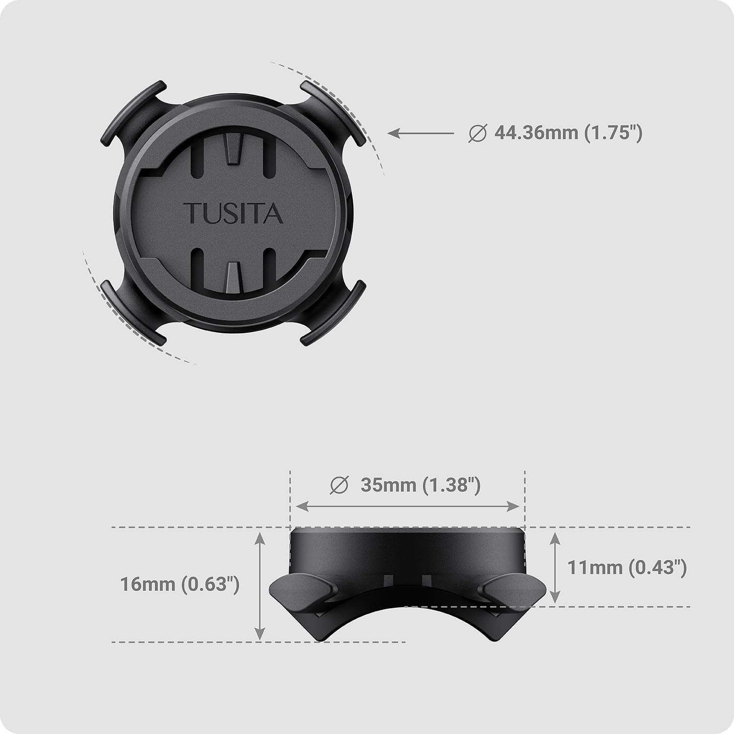 Tusita Stem Mount Compatible With Wahoo Elemnt Bike Computer, 2 Pack