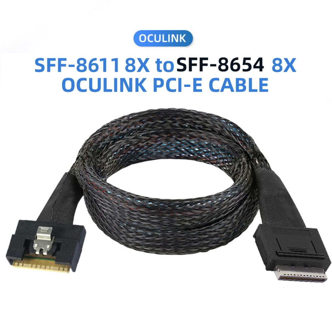 Chenyang Sff 8611 8I To Sff 8654 8I 8X Oculink Pcie Pci Express Slimline Ssd Data Active Cable 50Cm