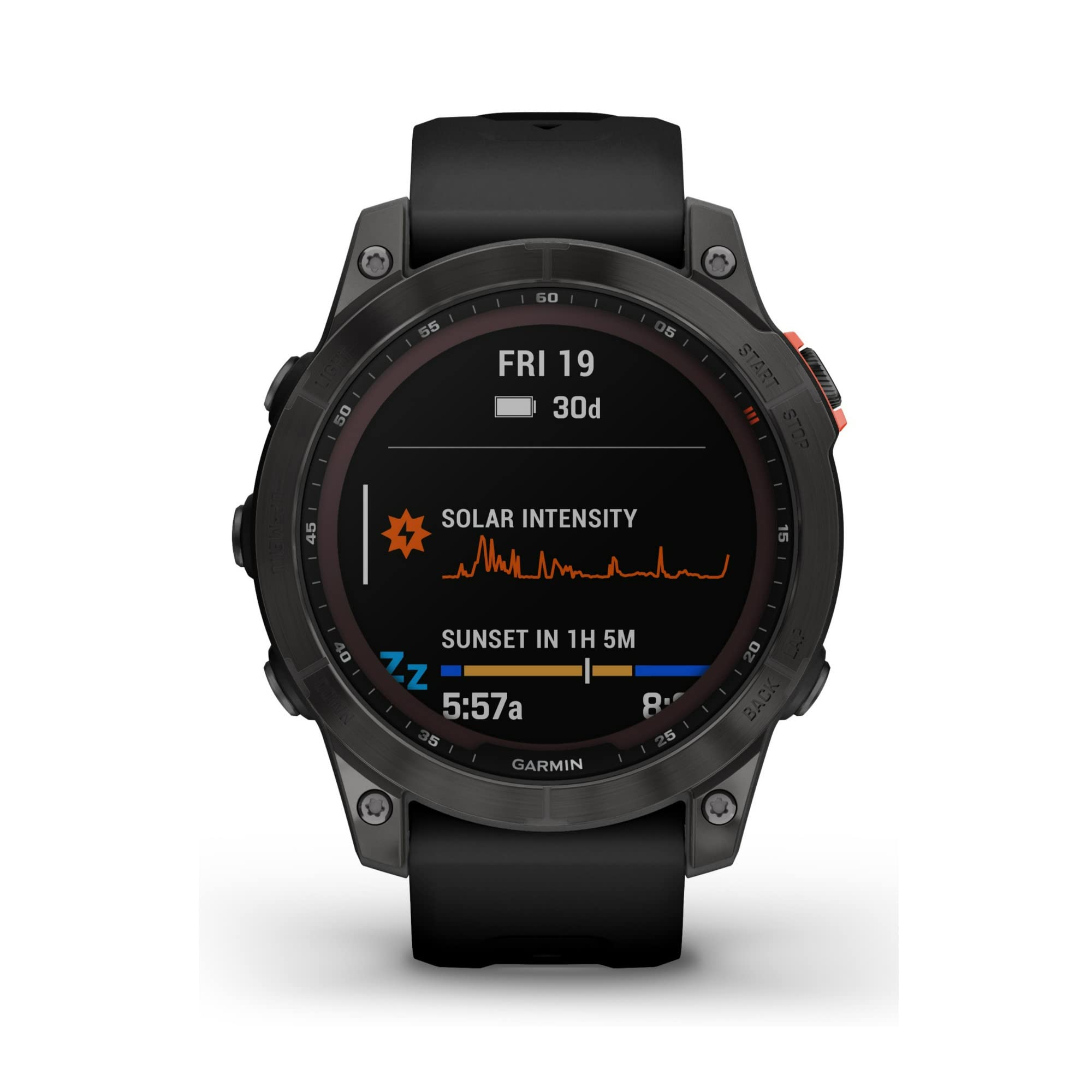 Garmin fenix 7 Solar, adventure smartwatch, with Solar Charging Capabilities, rugged outdoor watch with GPS, touchscreen, health
