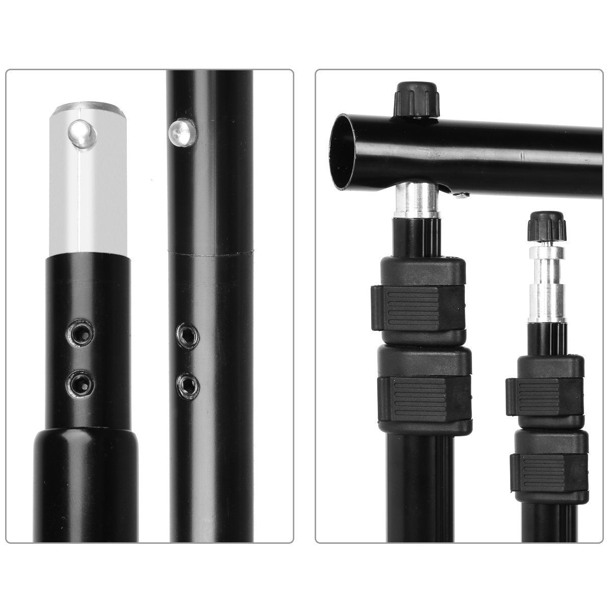 Hyj Inc Photo Video Studio 10 Ft Adjustable Background Stand Backdrop Support System Kit With Photography Background Holder Carr