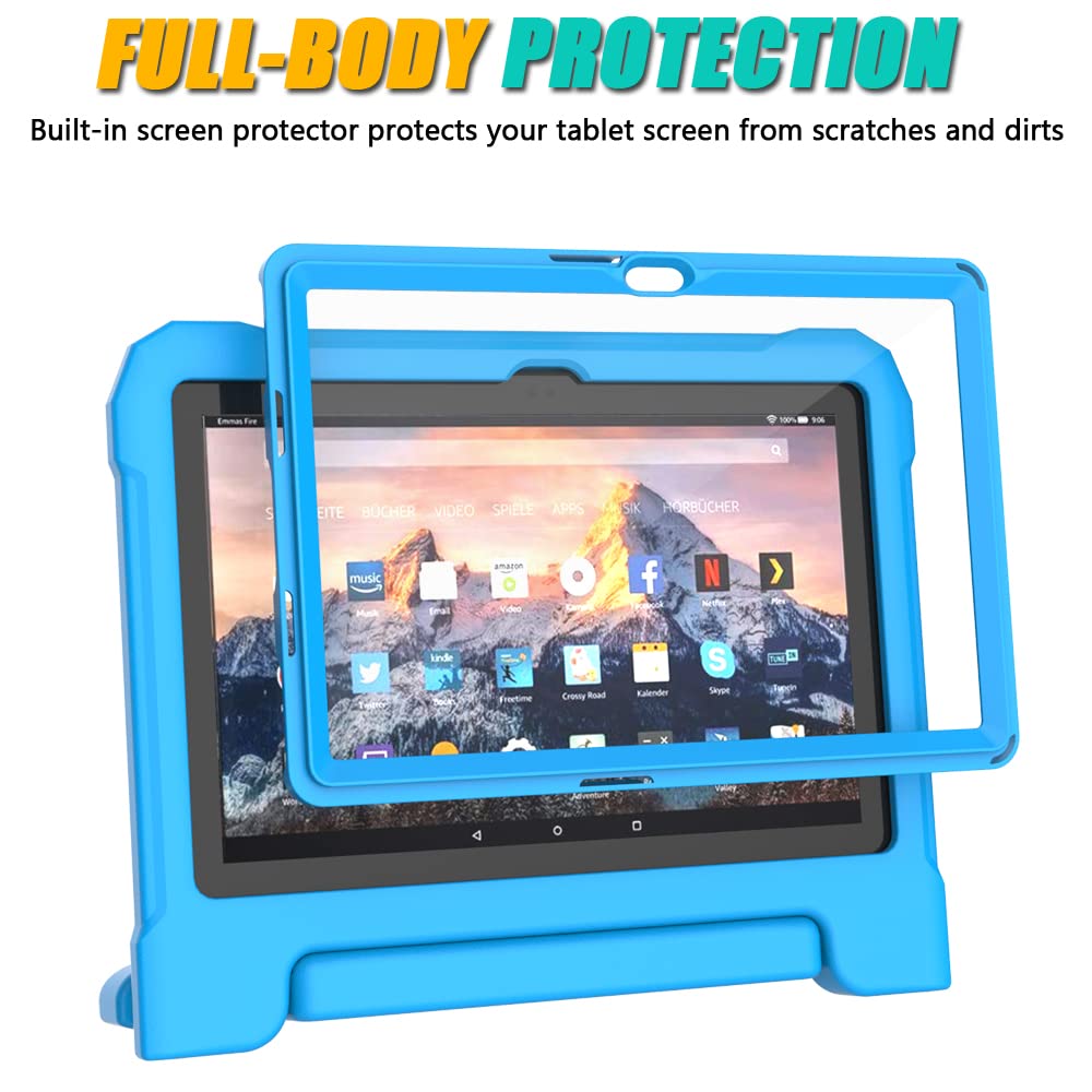 Fire Hd 10 & Fire Hd 10 Plus Tablet Case For Kids (13Th/11Th Generation, 2023/2021 Release), Dj&Rppq Lightweight Shockproof Case