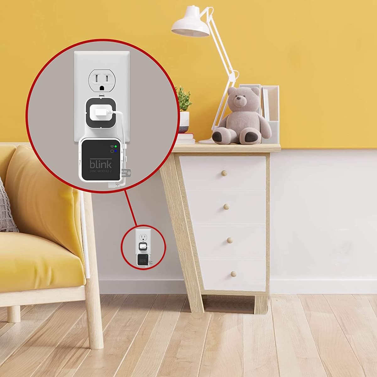 256Gb Blink Usb Flash Drive And Blink Sync Module 2 Mount, No Drilling Easy Move Mount Bracket For Blink Outdoor Indoor Security