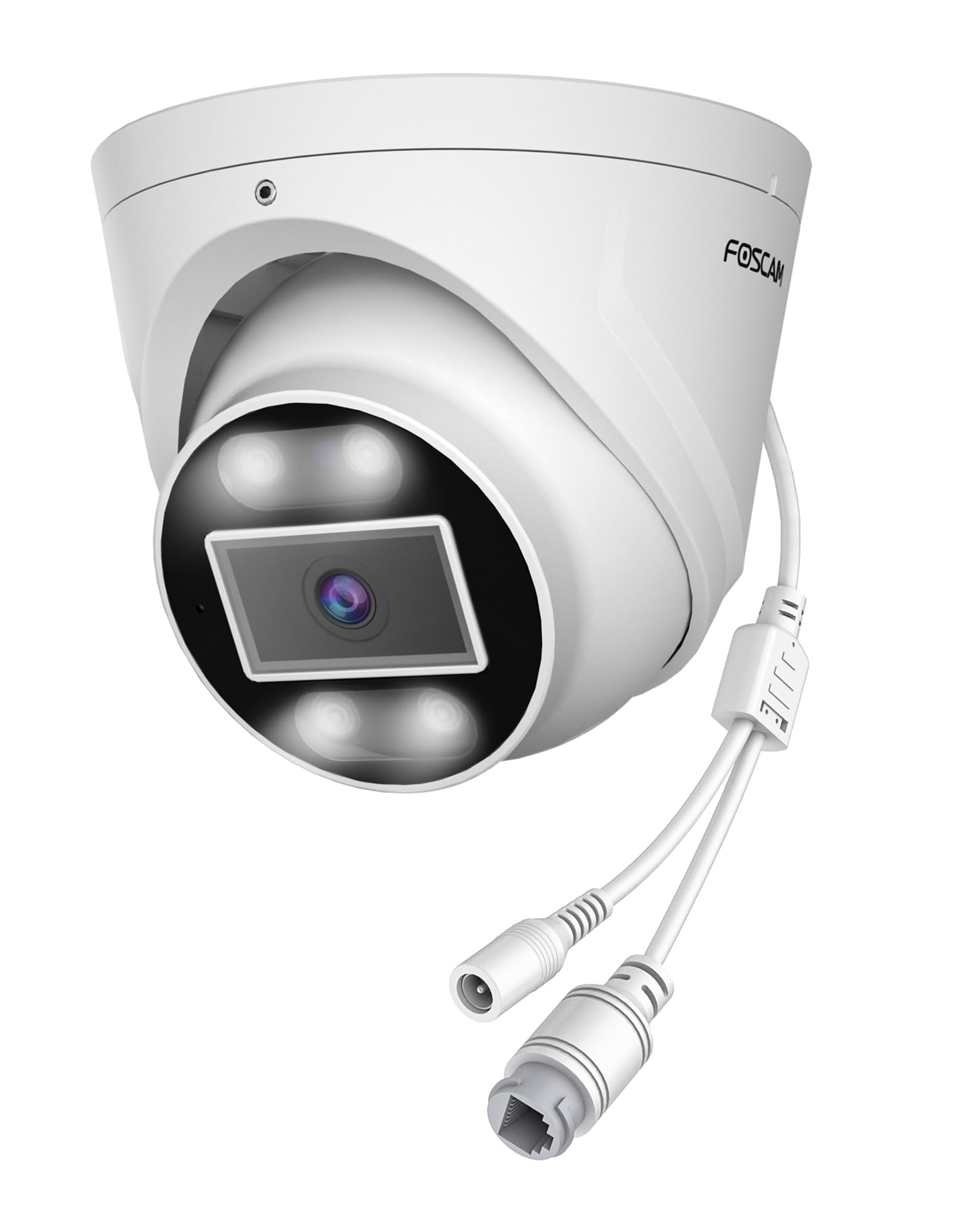 Foscam 5Mp Security Poe Ip Camera Outdoor/Indoor, T5Ep 3K Home Security Surveillance Cameras With 2 Way Talk, Color Night Vision, Spotlight, Work With Alexa, Google Assistant Ip66