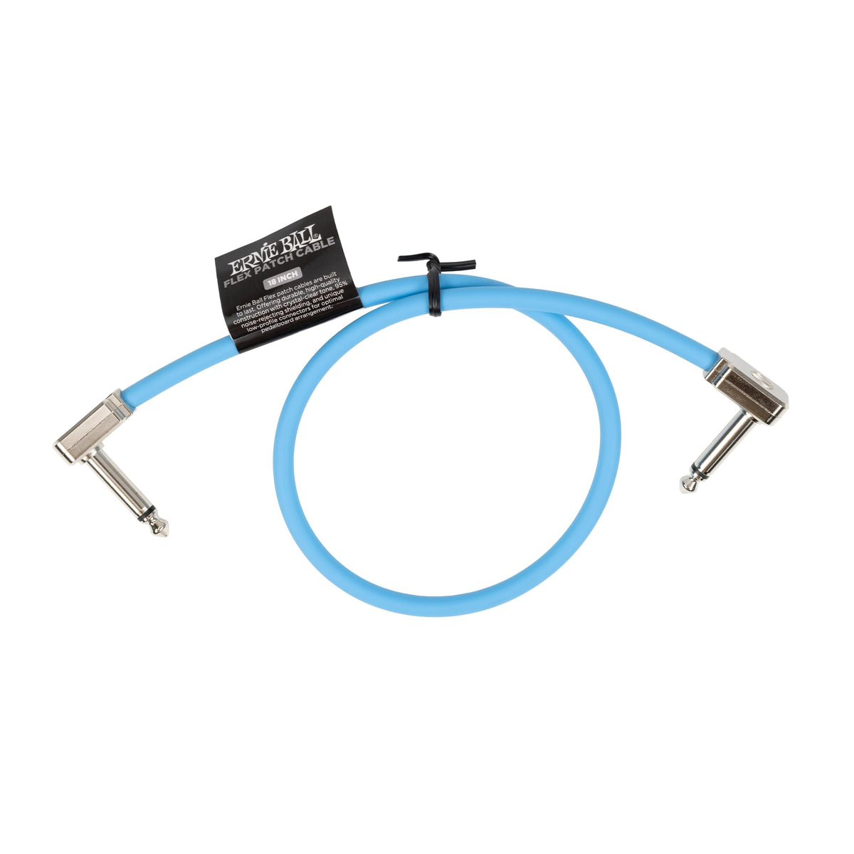 Ernie Ball Flex Patch Cable 18In   Blue   Single