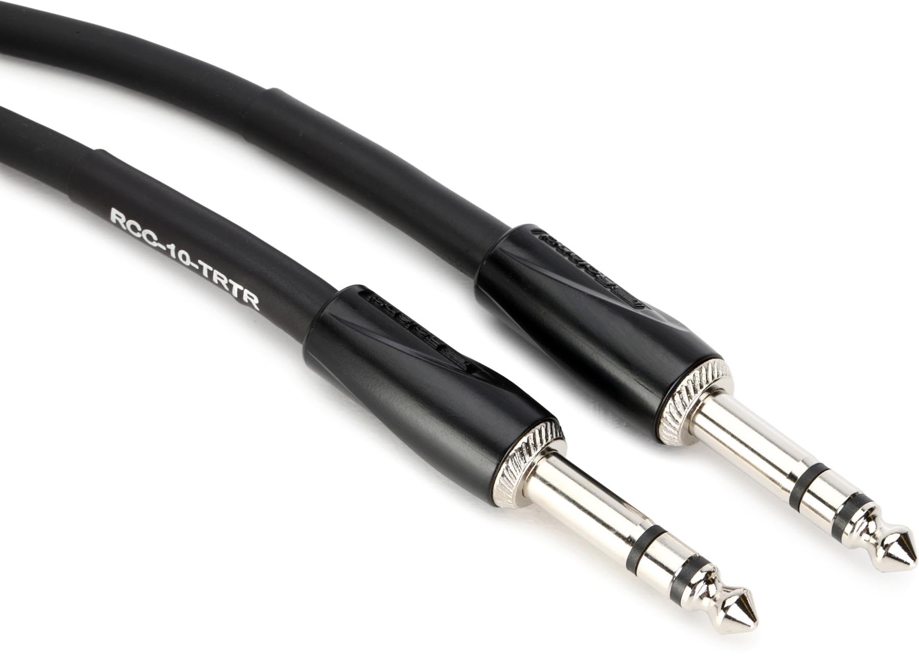 Roland Black Series Interconnect Cable, 1/4 Inch Trs To. 1/4 Inch Trs, Balanced, 10 Feet