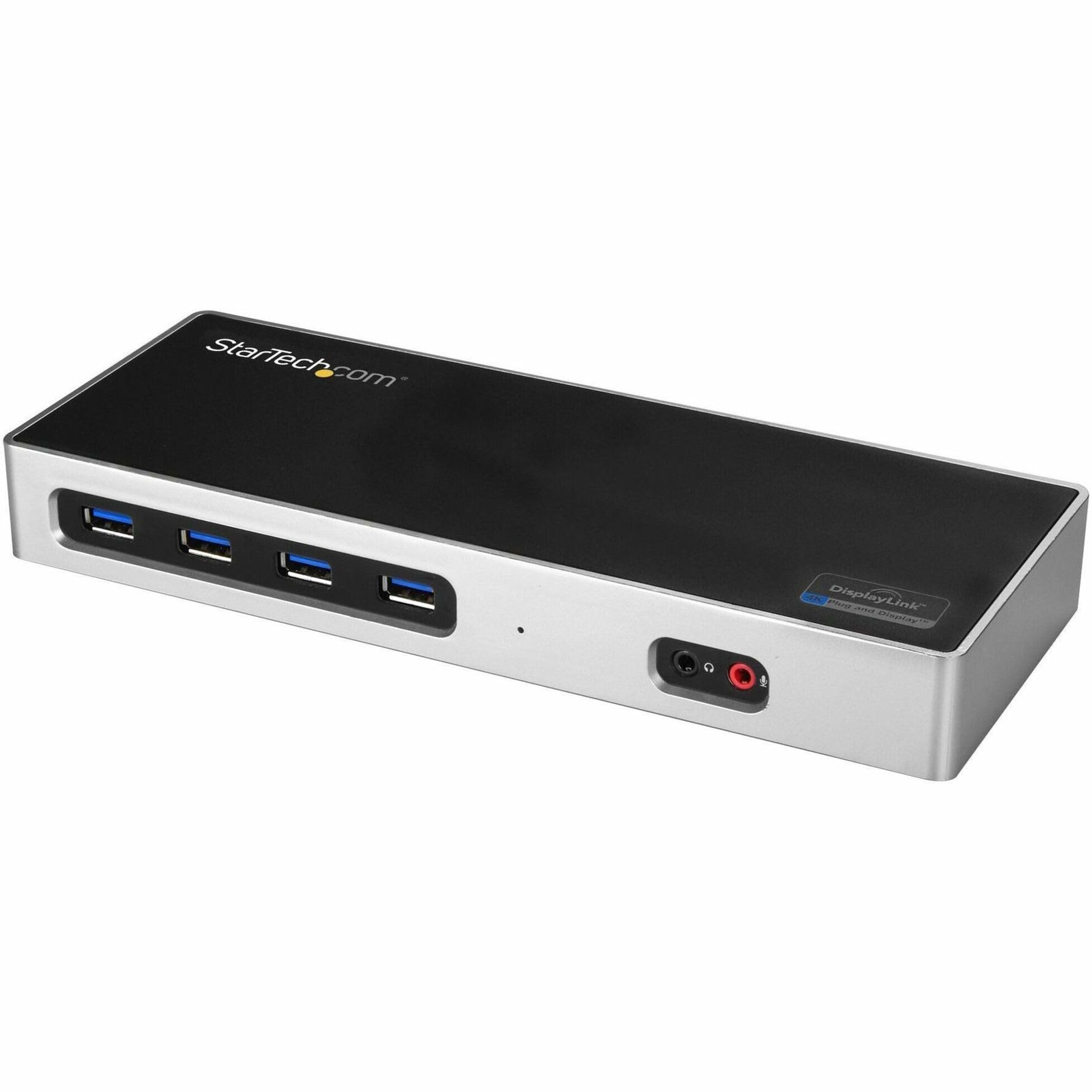 Startech.Com Dual 4K Docking Station   Usb C And A (3.0)   Dual Monitor Displayport + Hdmi Dock For Mac & Windows Laptops (Dk30A