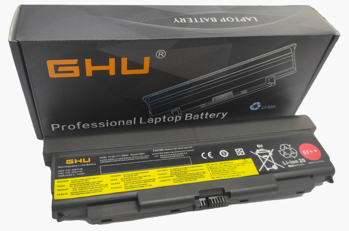 Ghu New Battery 9 Cell 98 Wh 57++ Replacement For 0C52864 0C52863 45N1152 45N1153 45N1162 45N1163 45N1145 45N1147 45N1149 Compat