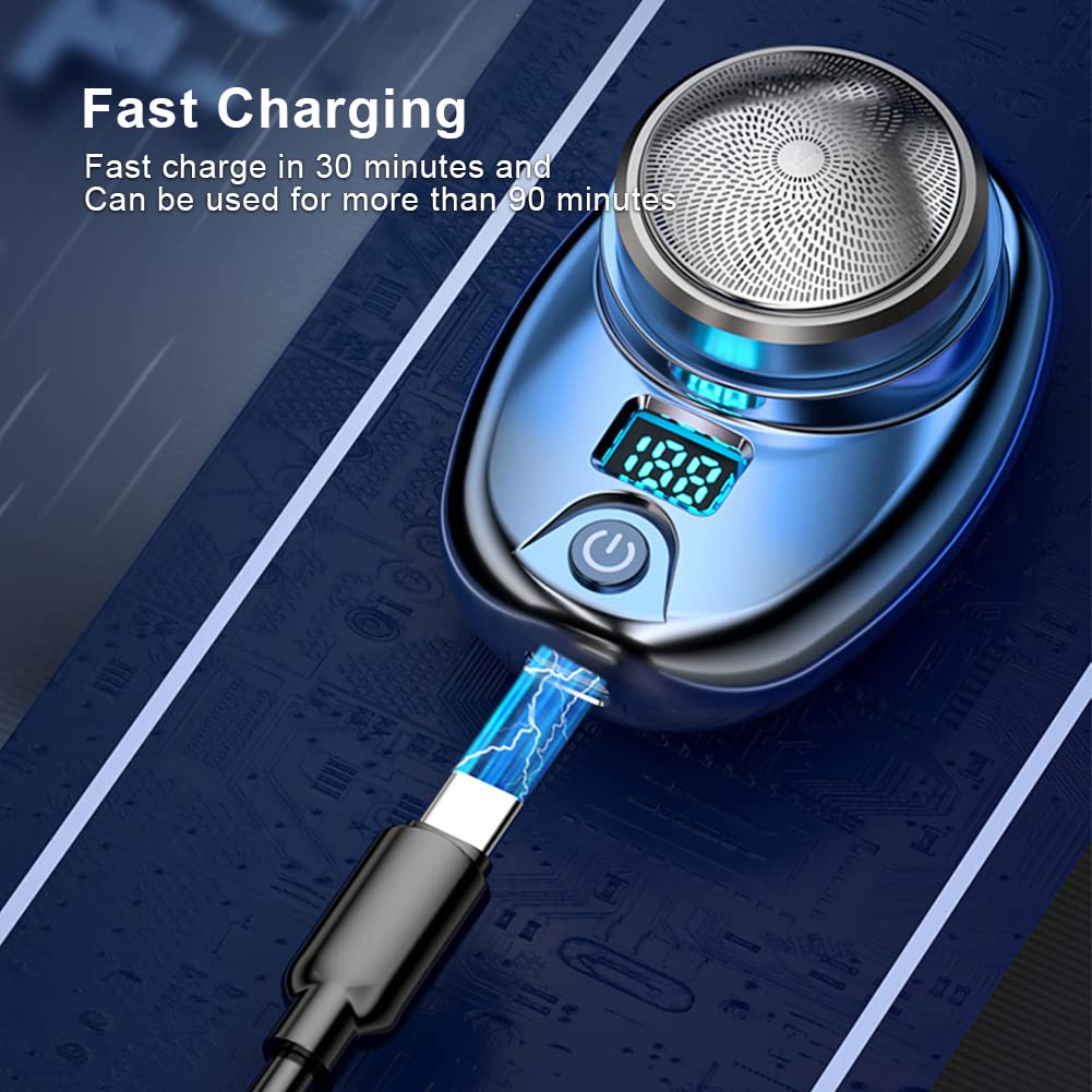 New Upgrade Mini Electric Razor, Electric Shaver, Pocket Size Portable Usb Rechargeable Waterproof Shavers Easy One Button Use S