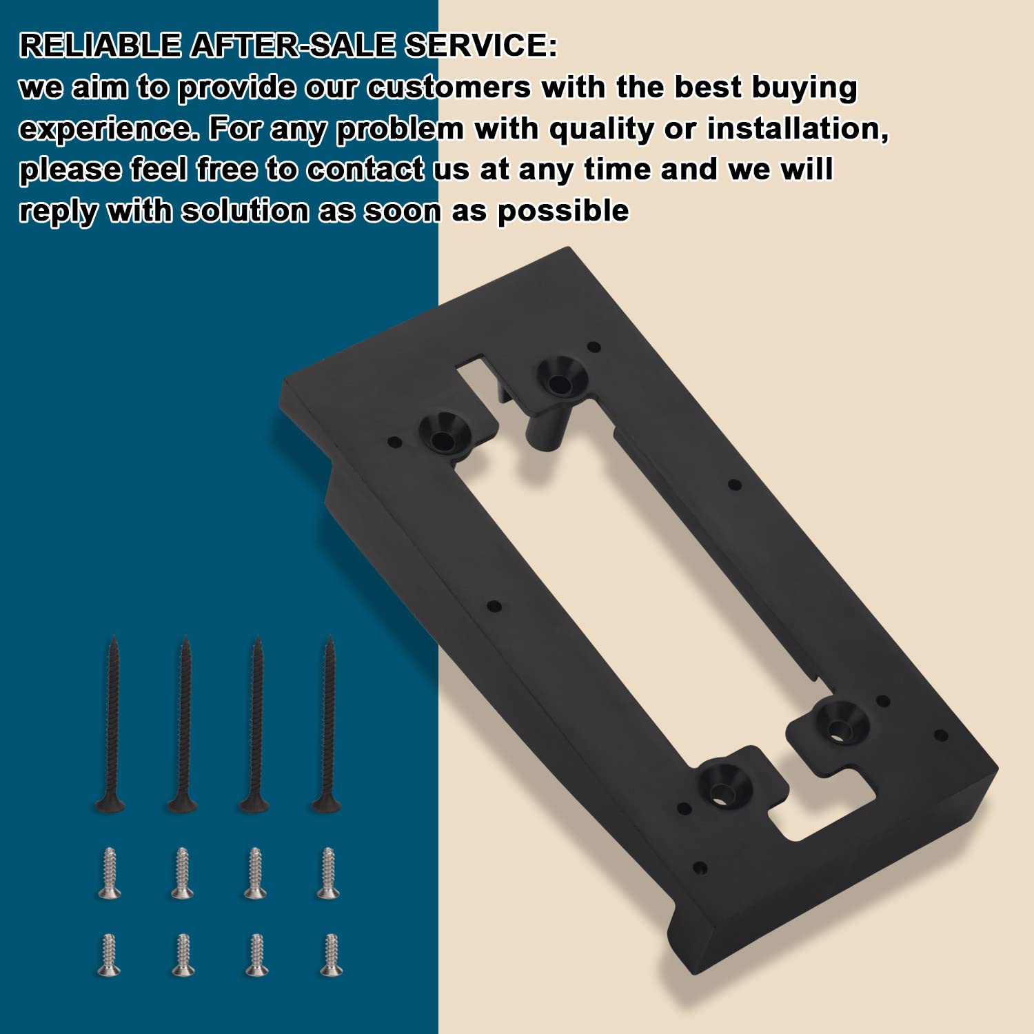 Doorbell Siding Mount Vinyl/Vinyl Siding Mount For Ring Doorbell, Ring 2, Ring 3, Ring 3 Plus Video Doorbell   4'' Standard Viny