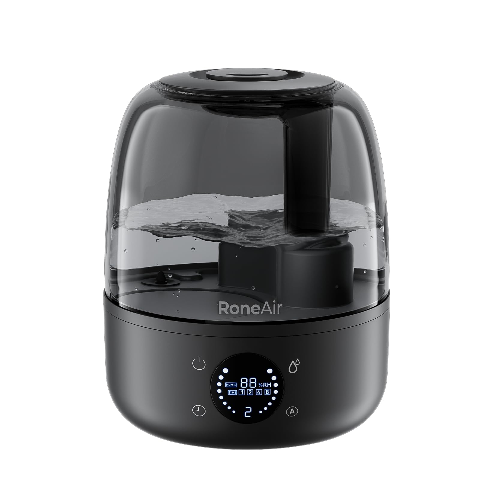 Roneair Humidifiers For Bedroom Large Room Home, 3L Cool Mist Humidifiers For Baby Nursery & Plants, Ultrasonic, Oil Diffuser, T