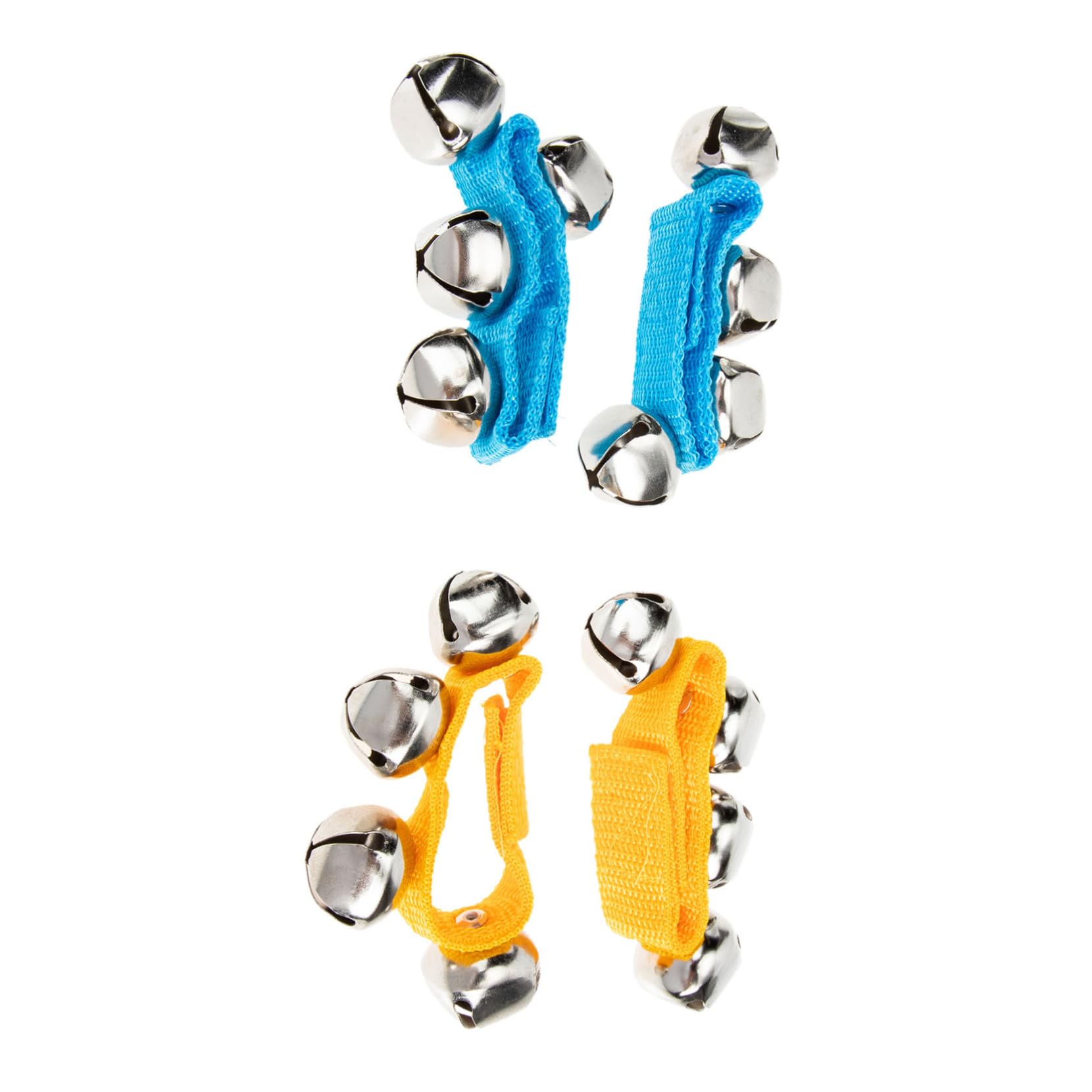 DECHOUS 4pcs Wrist Bells Music Instruments for Parties Festivals Dance Sturdy Straps with Bright Sound for Adults