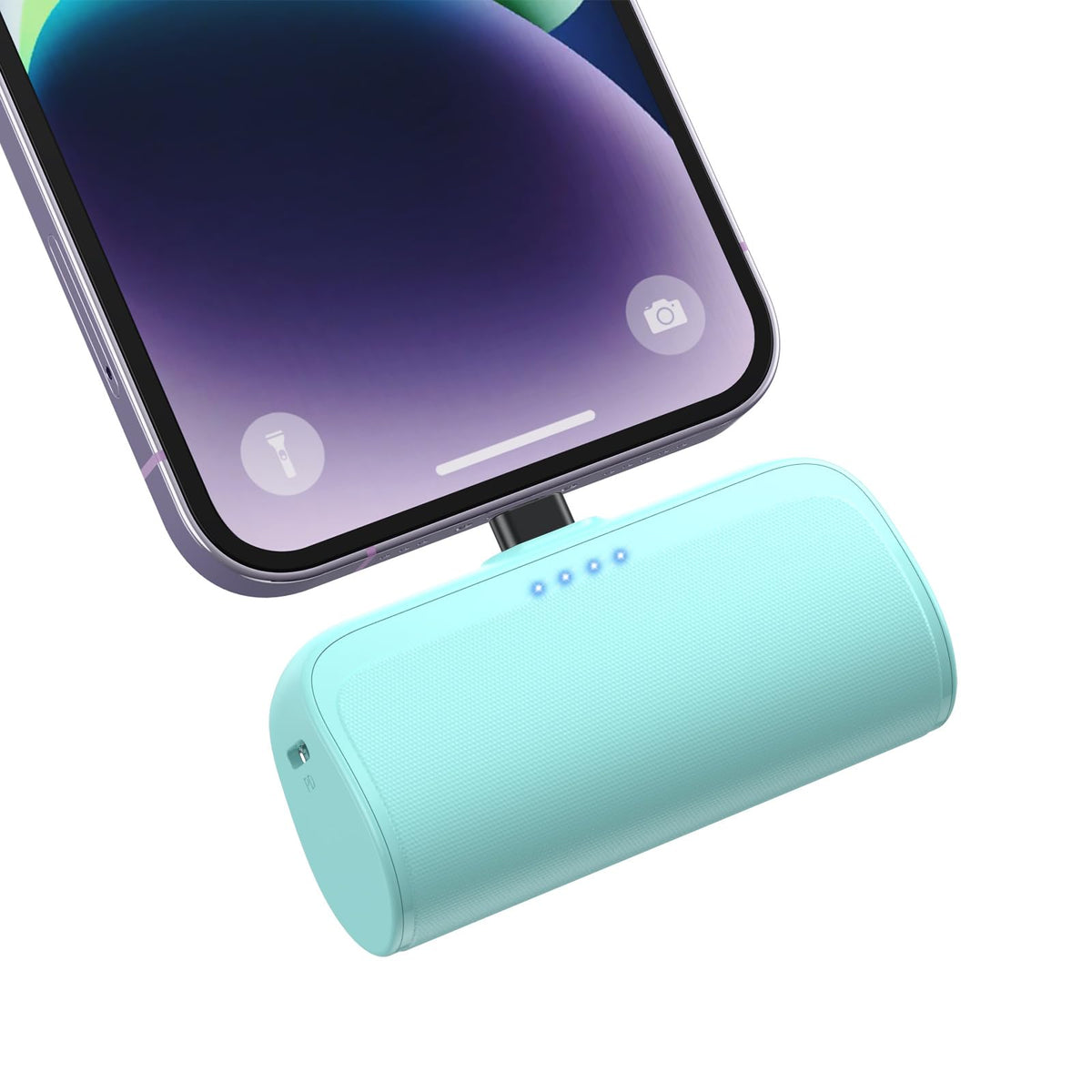 Mini Portable Charger Power Bank For Iphone,5200Mah Portable Phone Charger, Ultra-Compact Pd Fast Charging Battery Pack Compatib