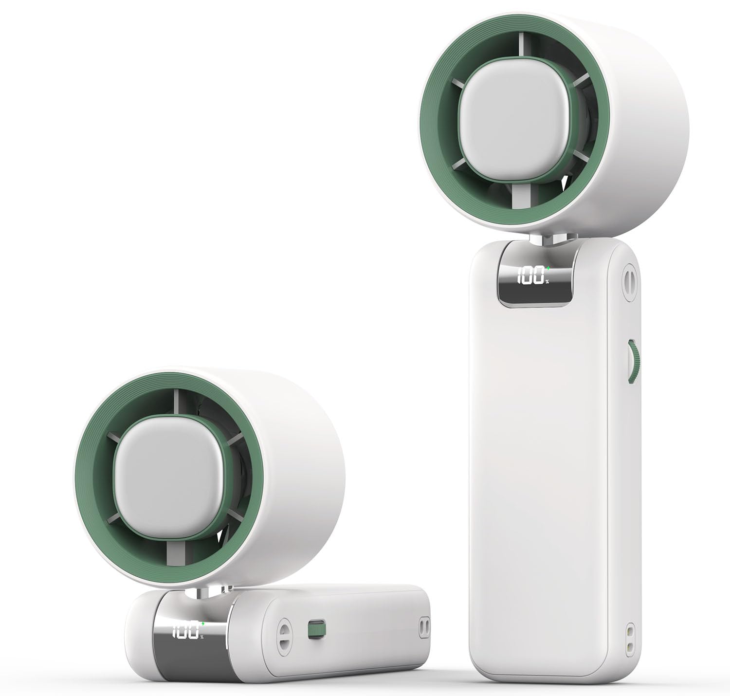 Mini Portable Fan,1-100 Speed Settings, [Up to 24H Cooling] 4000mAH Rechargeable Battery| Personal Handheld Fan for Travel, Beac