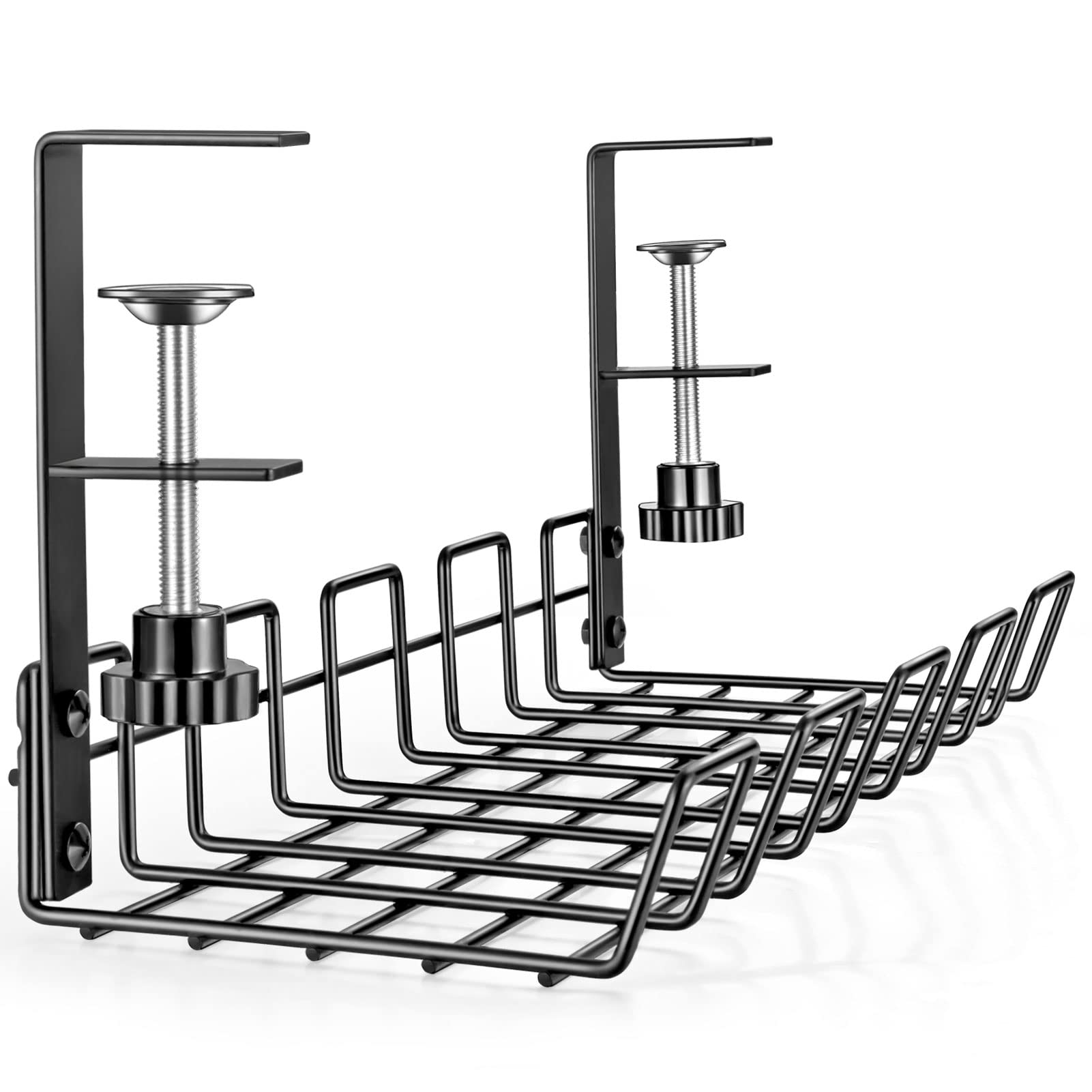 Willizter Under Desk Cable Management Tray Organizer For Cord Wire Desk Table Rack No Drill Installation For Home Office Worksta