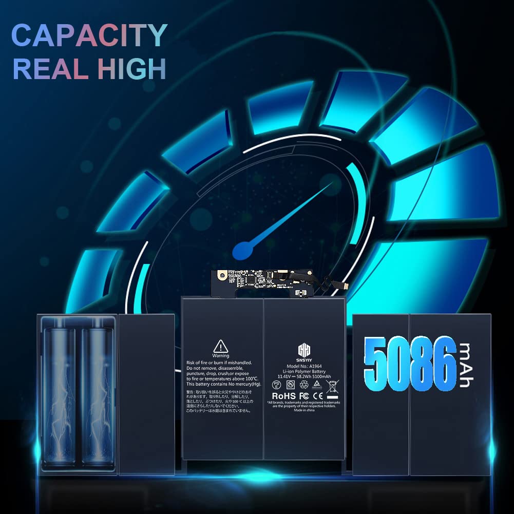 Snsyiy A1989 Replacement Battery A1964 For Macbook Pro 13 Inch A1989 (Mid 2018, 2019) & Macbook Pro 13 Inch A2251 (2020), A1964