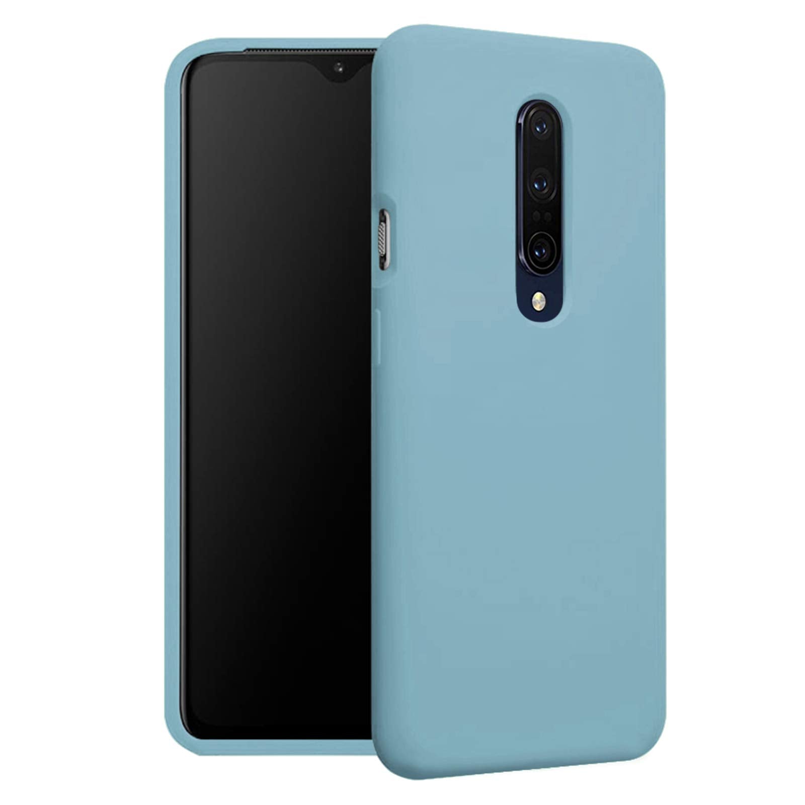 Liquid Silicone Phone Case For Oneplus 7 Pro 6.67''/Full Body Protection/Shockproof/Gel Rubber/Cover Case Drop Protection Light