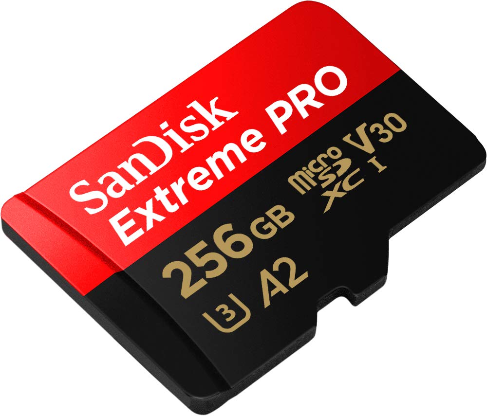 Sandisk 256Gb Extreme Pro Microsd Uhs-I Card With Adapter C10, U3, V30, A2, 200Mb/S Read 140Mb/S Write Sdsqxcd-256G-Gn6Ma