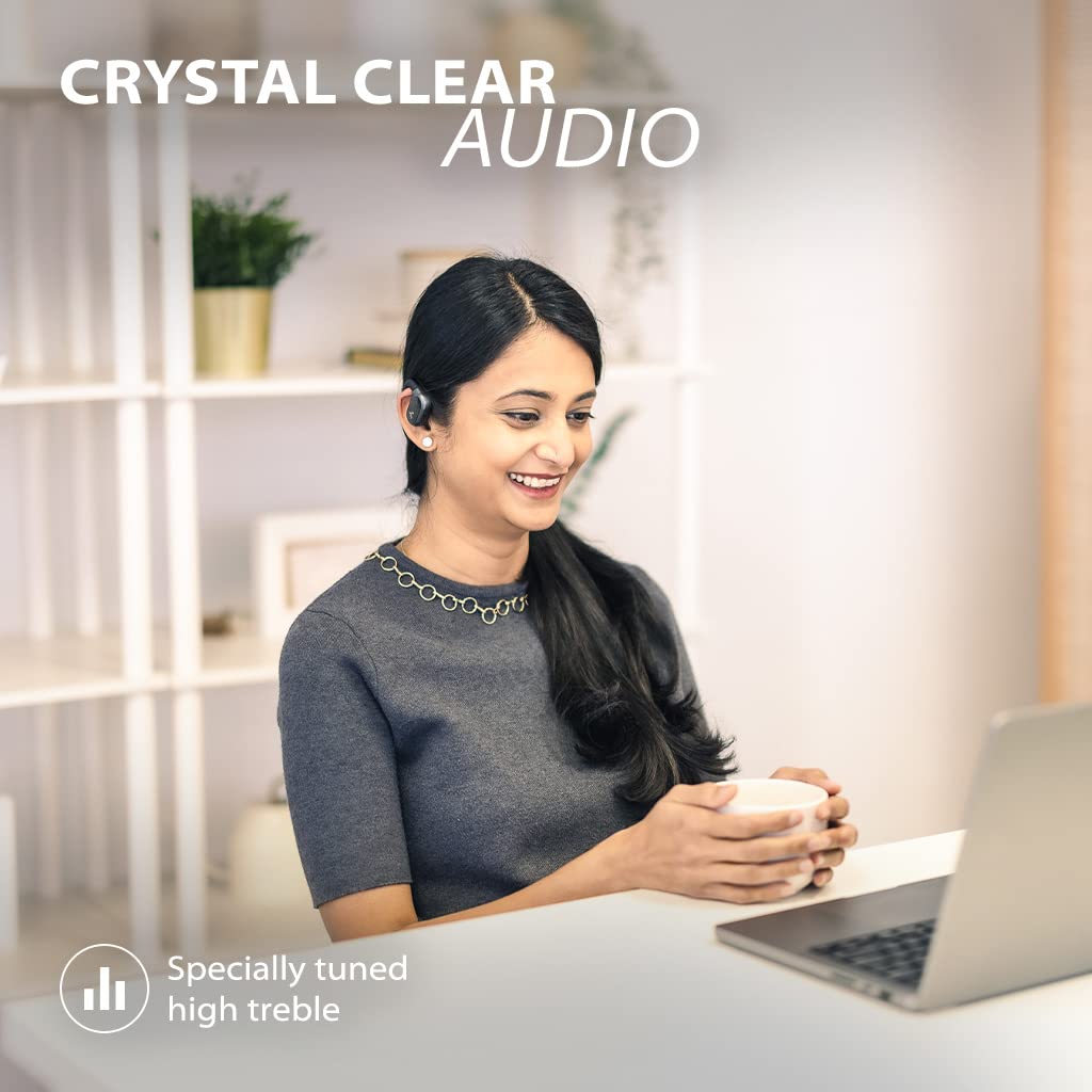 Avantree Breeze   Open Ear Bluetooth 5.2 Earbuds With Surroundings Awareness, Clear Voices, And Comfortable Over Ear Hooks, Wire