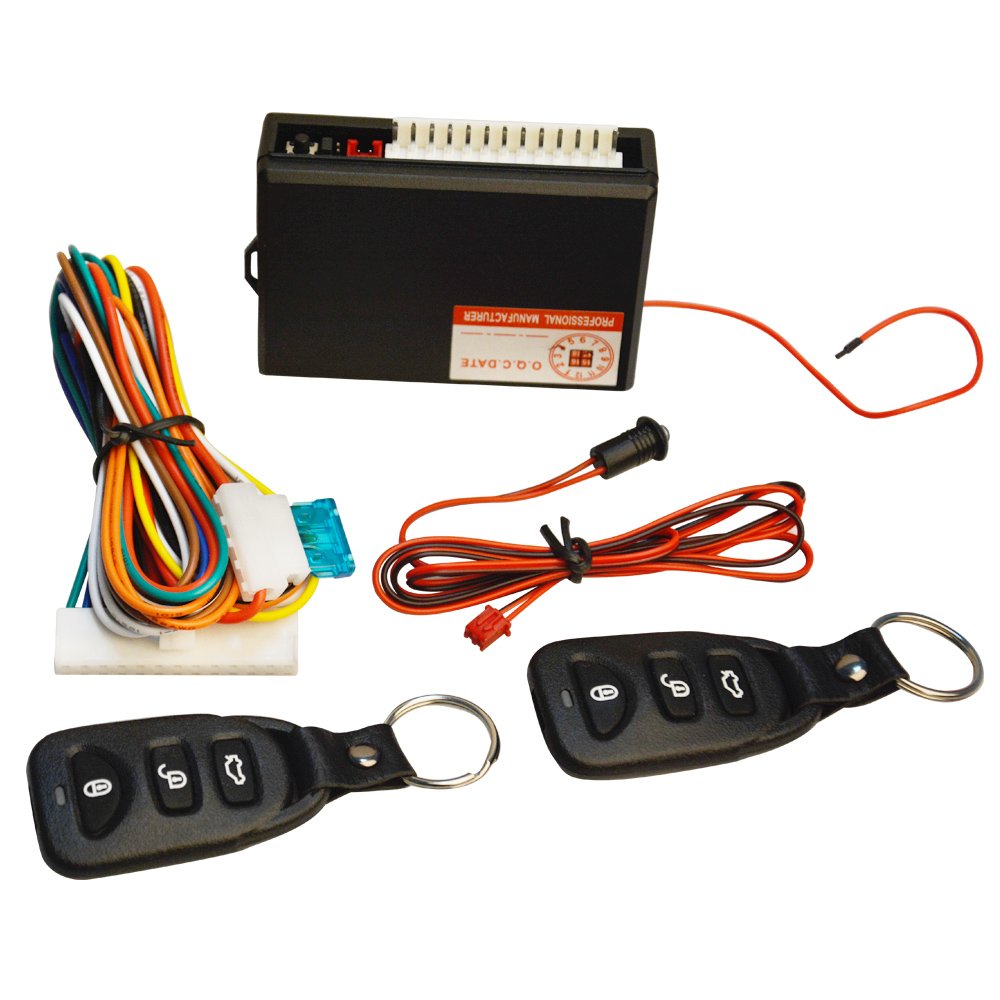 Ficbox Universal Car Door Lock Vehicle Keyless Entry System Auto Remote Central Kit With Control Box