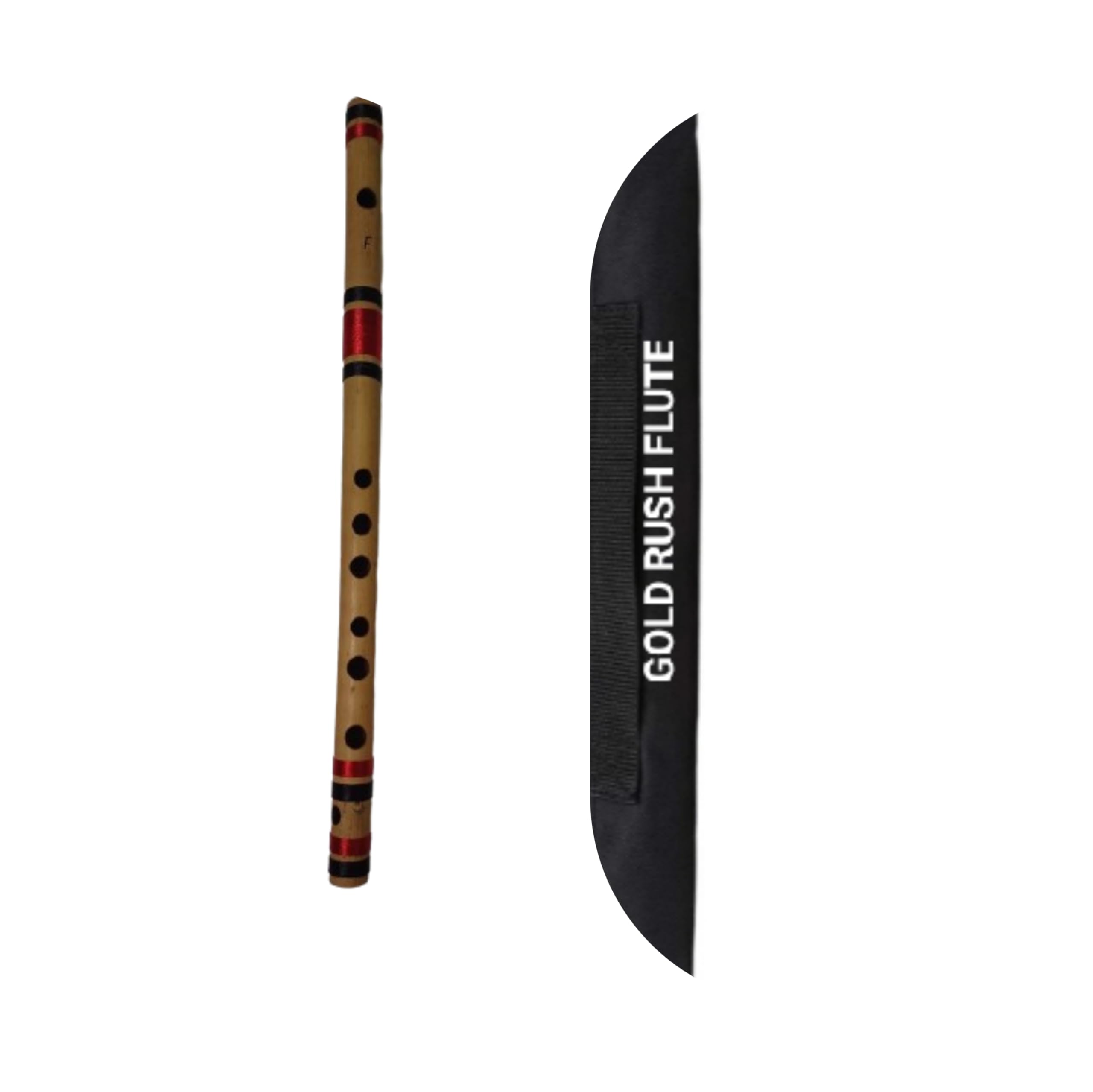F Natural Medium Professional Right Handed Bamboo Flute 15 Inch Size 39 Cm Length With Carry Bag The Gold Rush Flute Is Winner O