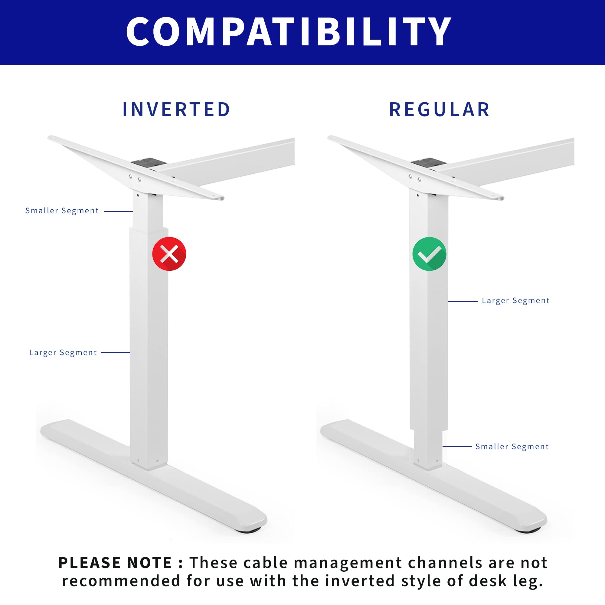 VIVO Steel Magnetic 14 inch Cable Management Channel for Under Desk Leg, No Drill Cord Organizer for Home Office, White, DESK AC01 1MW