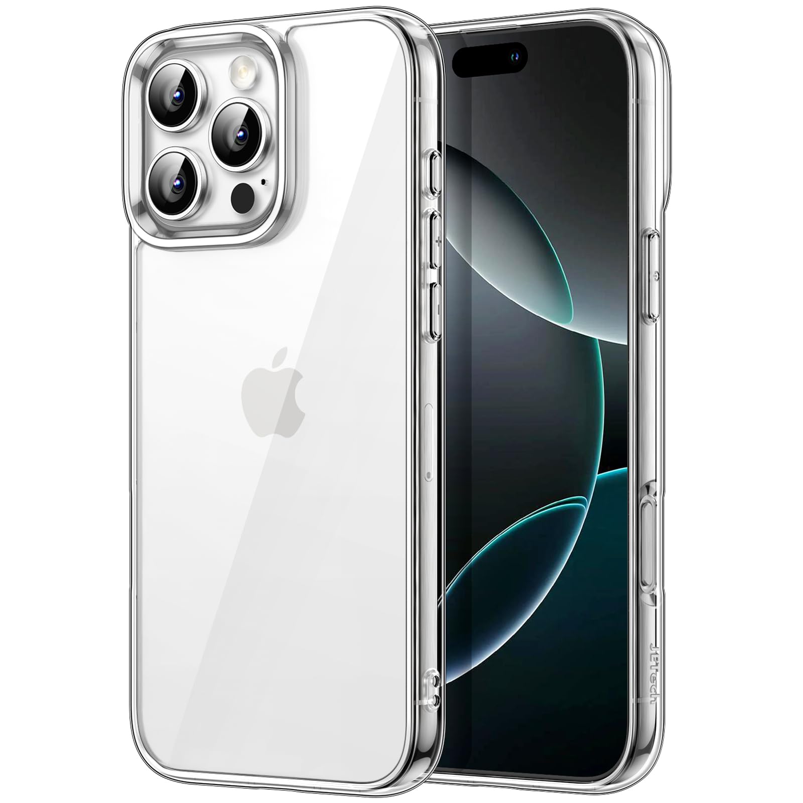 Jetech Case For Iphone 16 Pro Max 6.9 Inch, Non Yellowing Shockproof Phone Bumper Cover, Anti Scratch Clear Back (Clear)