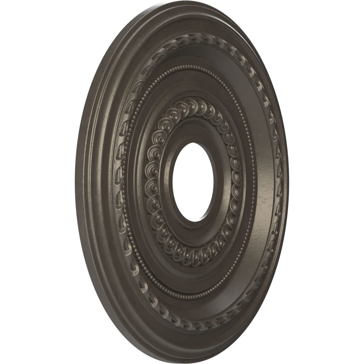 Ekena Millwork Cmp16Codst Cole Thermoformed Pvc Ceiling Medallion (Fits Canopies Up To 4 1/2), 16Od X 3 1/2Id X 1P, Universal Ag