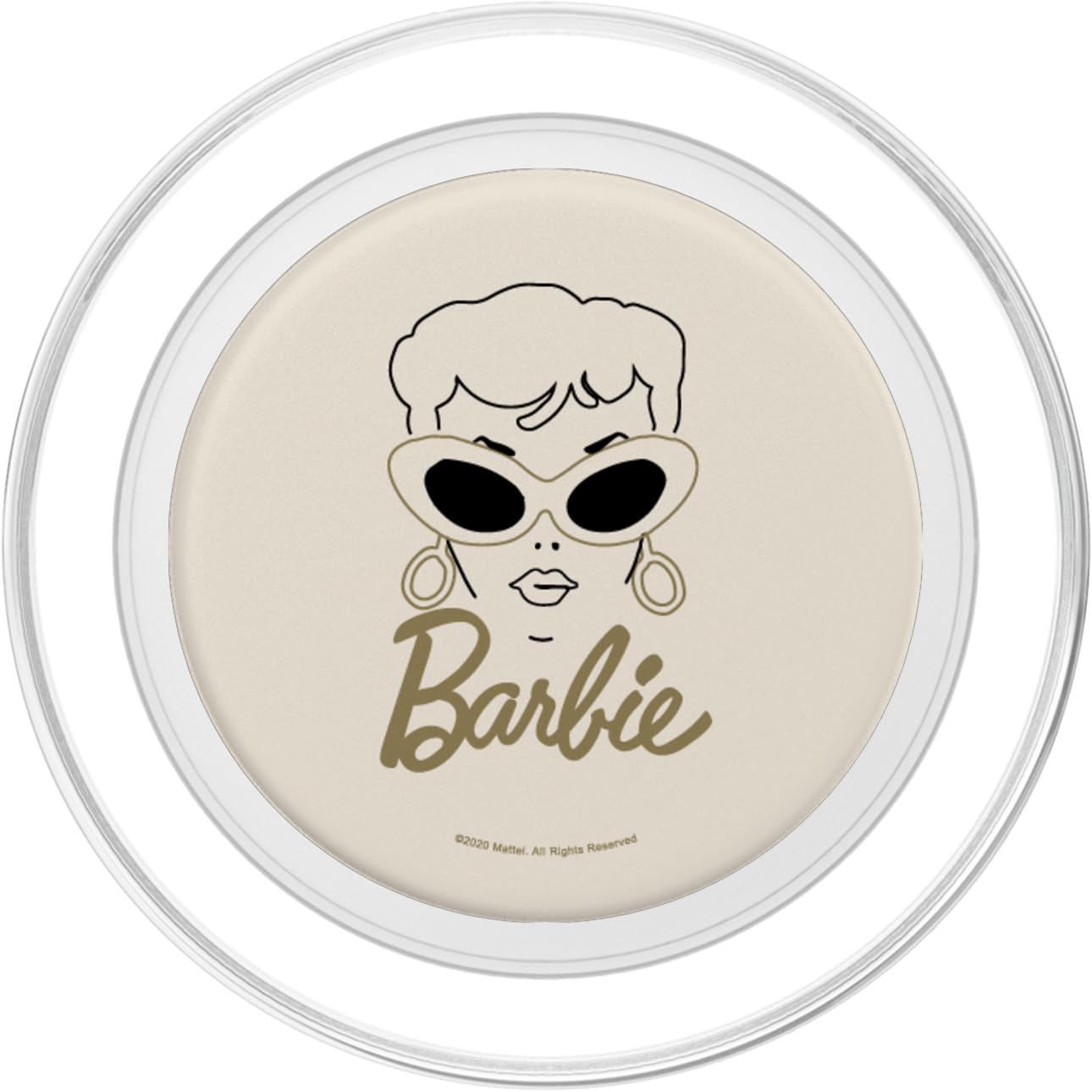 Barbie Vintage Gold Glasses Popsockets Magsafe Popgrip For Iphone