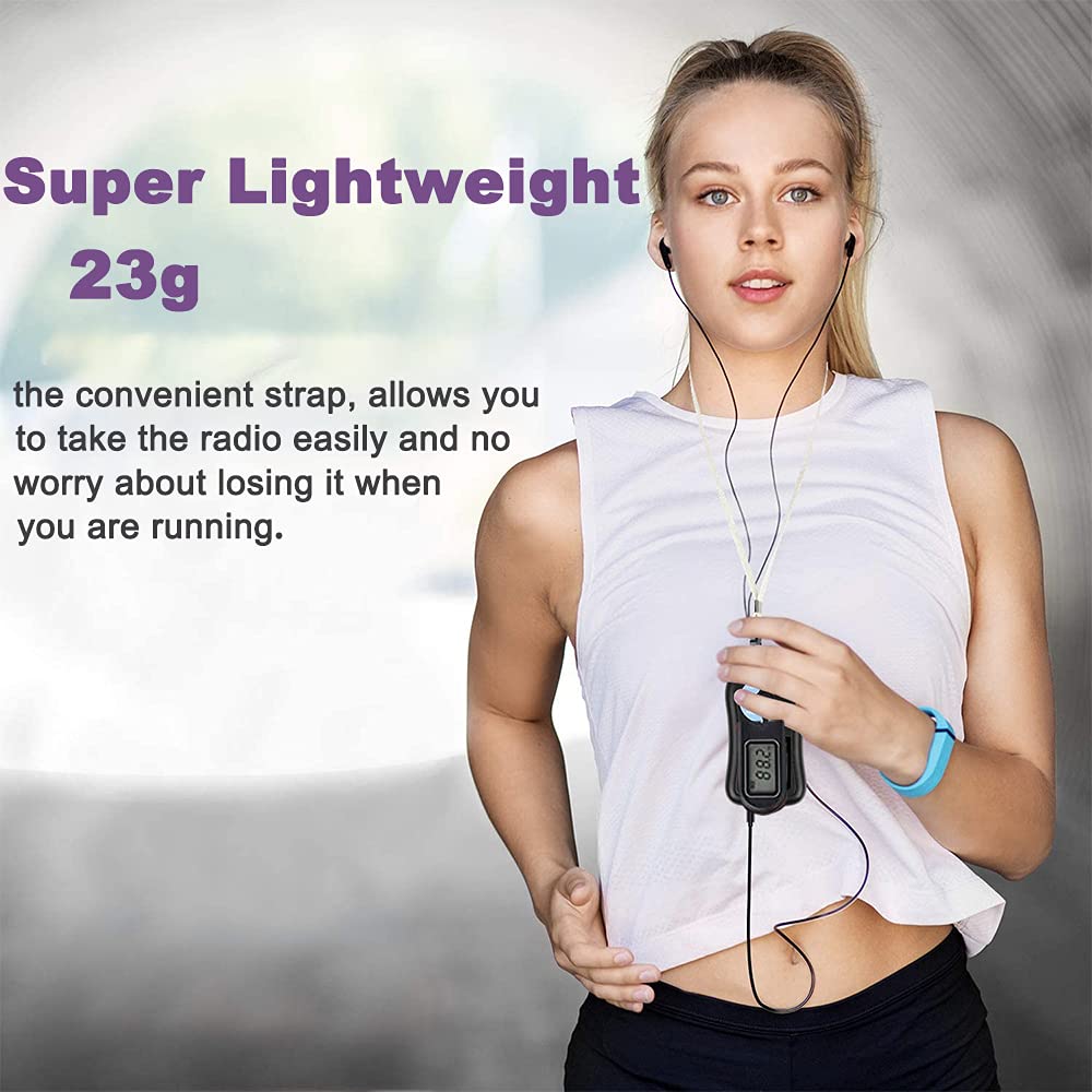 Portable Radio Fm With Best Reception And Excellent Sound, 20 Preset Stations, Battery Operated Walkman With Scan And Preset Fun