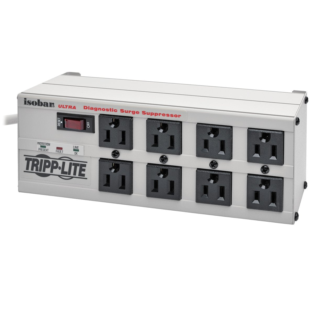 Isobar Surge Protector Metal 8 Outlet 25Feet  Cord 3840 Joules