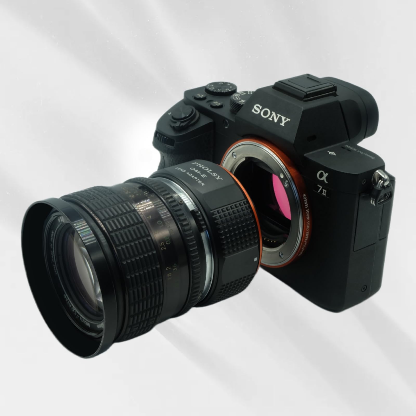 Pholsy Lens Mount Adapter Compatible With Olympus Zuiko Om Lens To E Mount Camera Compatible With Sony A1 A9Ii A7S Iii/Ii, A7R V