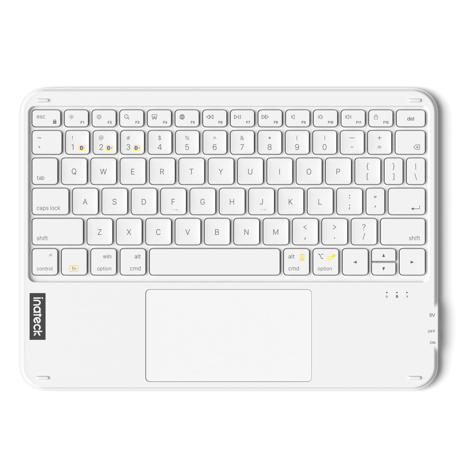 Inateck UltraSlim Tablet Keyboard, Trackpad, 228g, Bluetooth 5.4