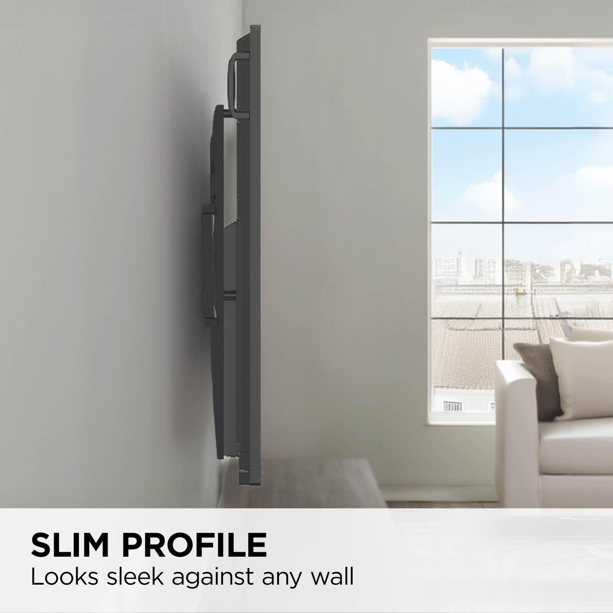 Viewsonic Wmk-047-2 Fixed Tv/Display Wall Mount With Vesa Pattern Compatible Up To 900X600Mm, Slide-In Mini Pc Bracket Plate And