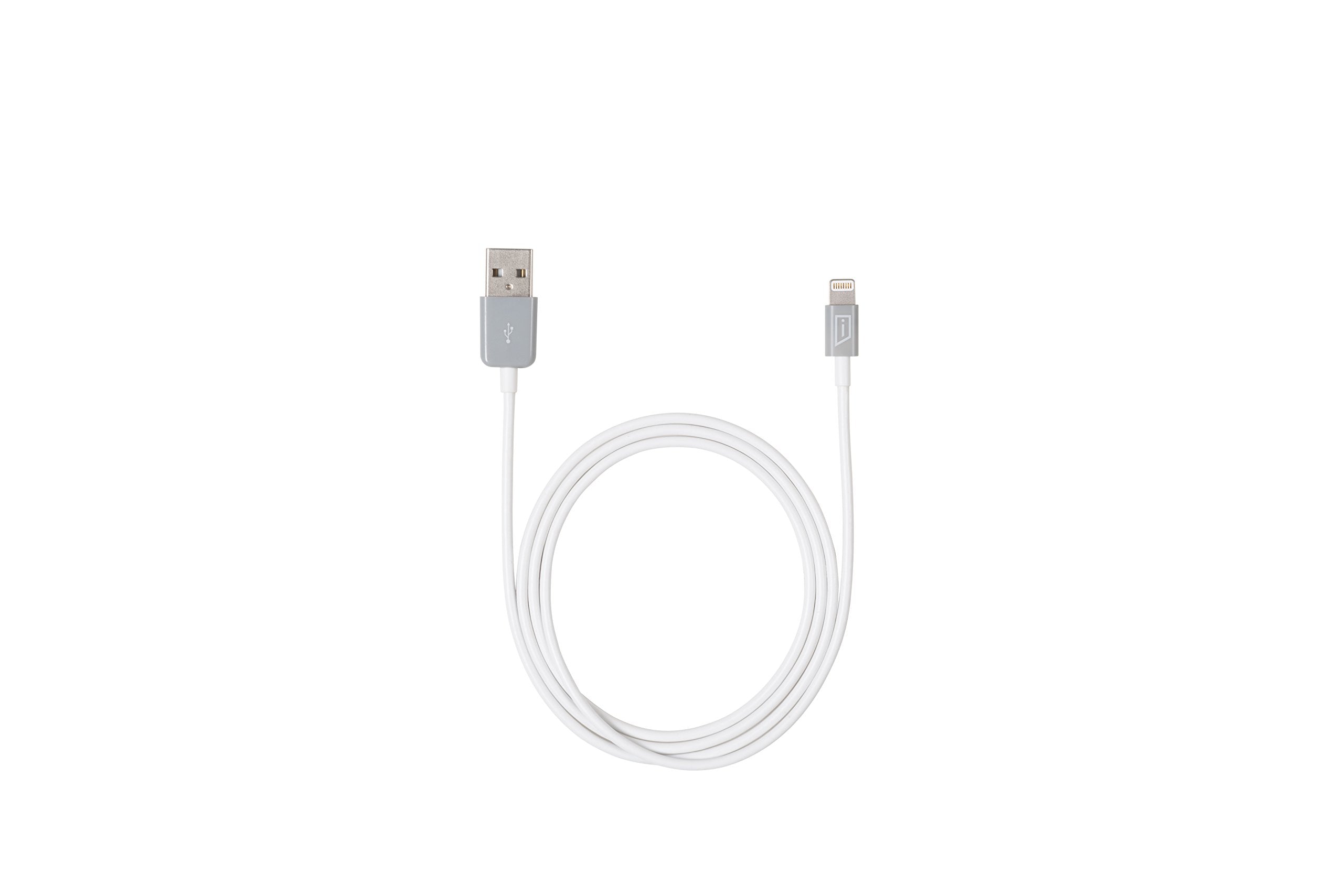 Istore Apple Certified Lightning Sync/Charge Cable, 3.3 Feet, White Grey (Acc96105Cai), White/Gray