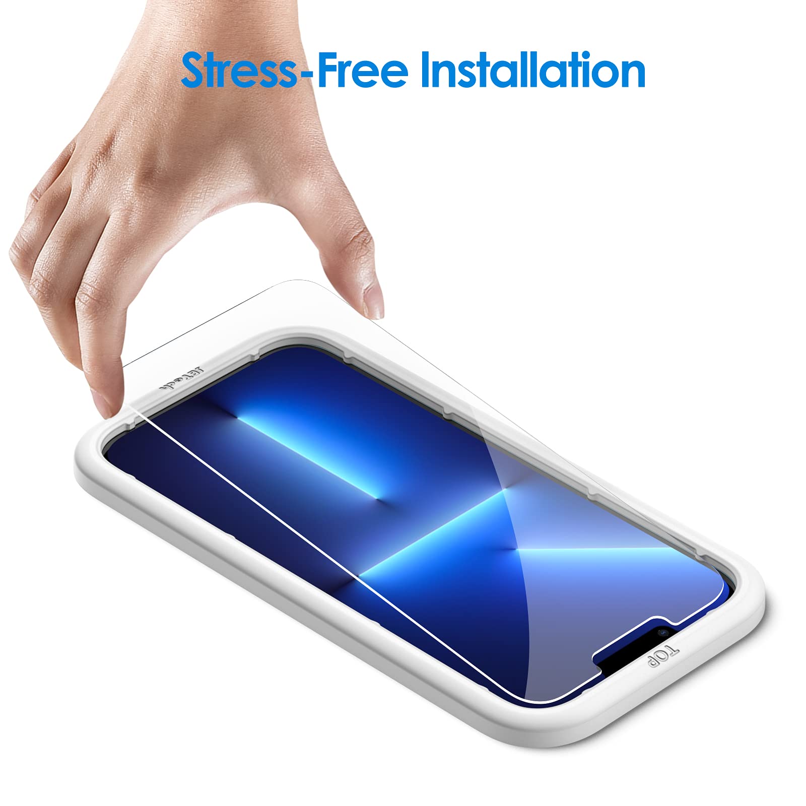 Jetech Screen Protector For Iphone 13 Pro Max 6.7-Inch, Tempered Glass Film With Easy-Installation Tool, Case-Friendly, Hd Clear