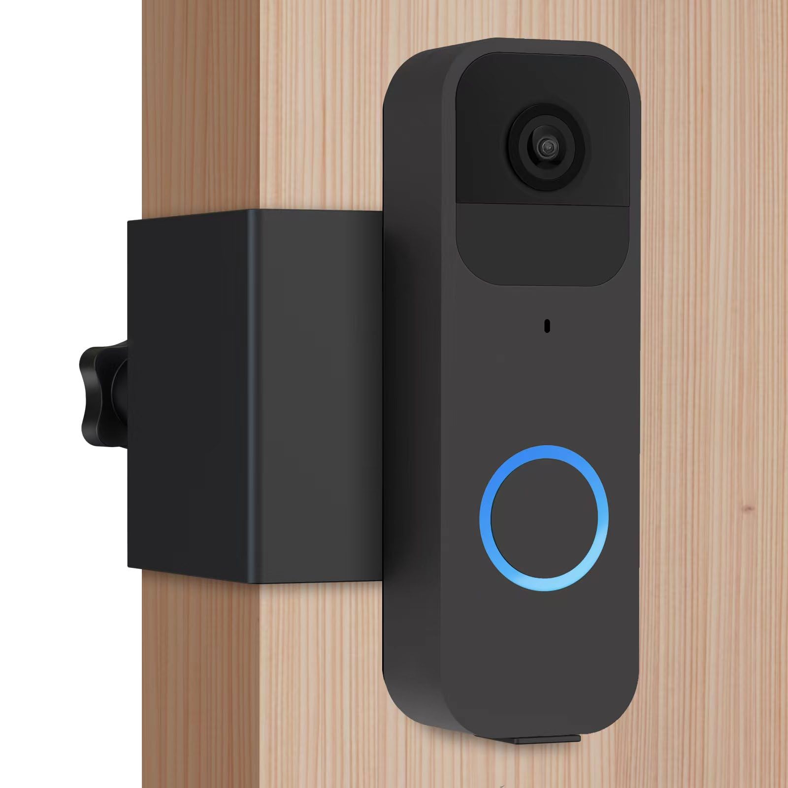 Anti Theft Blink Doorbell Mount No Drill, No Cover Not Block Widen Edge Anti Bending Blink Doorbell Camera Mount, Renter Friendl