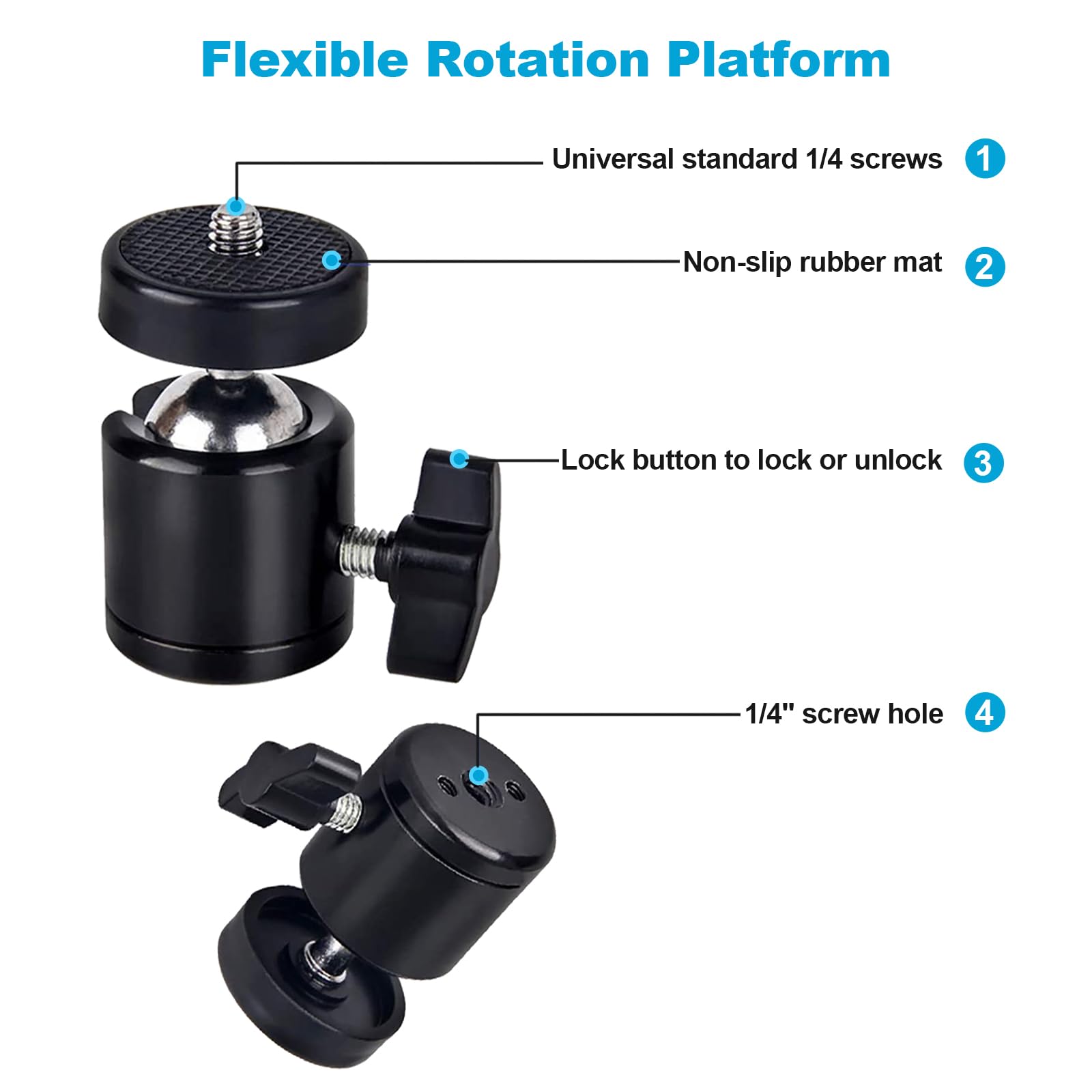 Nexigo Lightweight Mini Tripod For Camera/Phone/Webcam, Extendable Stand, For Nexigo Logitech Webcam C920 C922 C925E C922X C930E