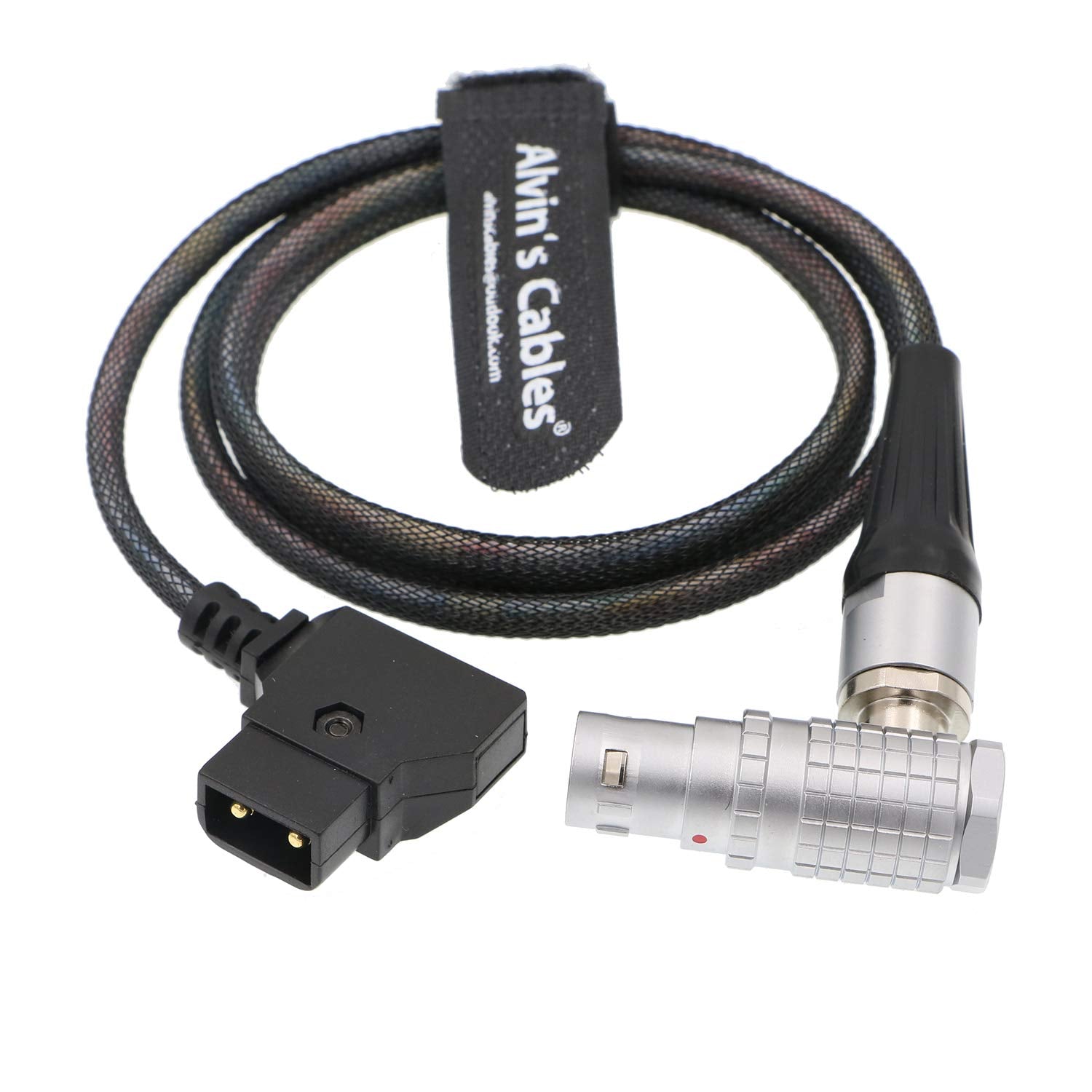 Alvin'S Cables Arri Alexa Mini Camera Flexible Light Power Cable 8 Pin Right Angle To D Tap