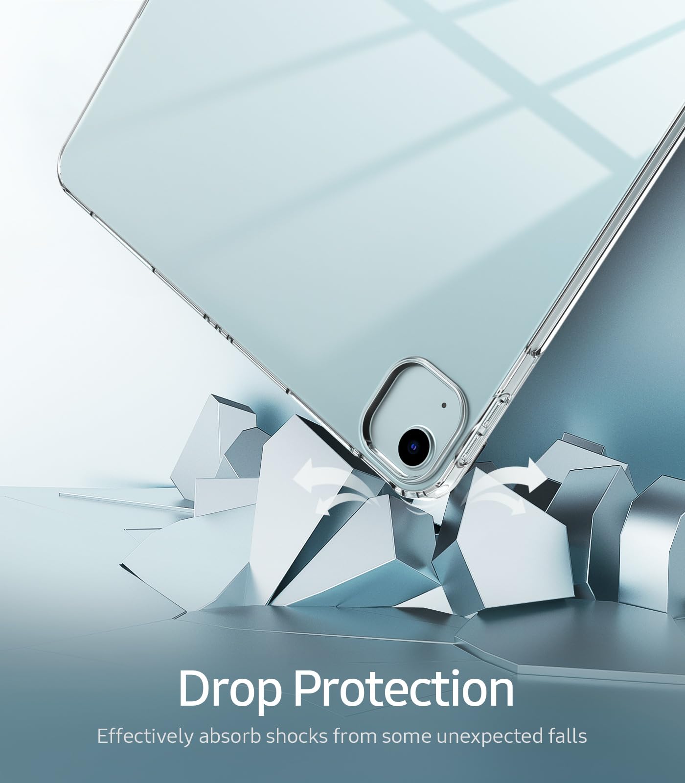 Timovo Case For New Ipad Air 13 Inch (M2) 2024 Clear, Slim & Lightweight Tpu Transparent Back Protective Cover For Ipad Air 13,