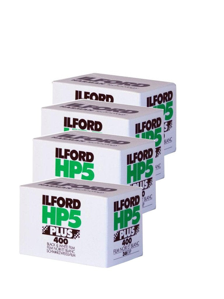 Ilford 1574577 Hp5 Plus, Black And White Print Film, 35 Mm, Iso 400, 36 Exposures (Pack Of 4)