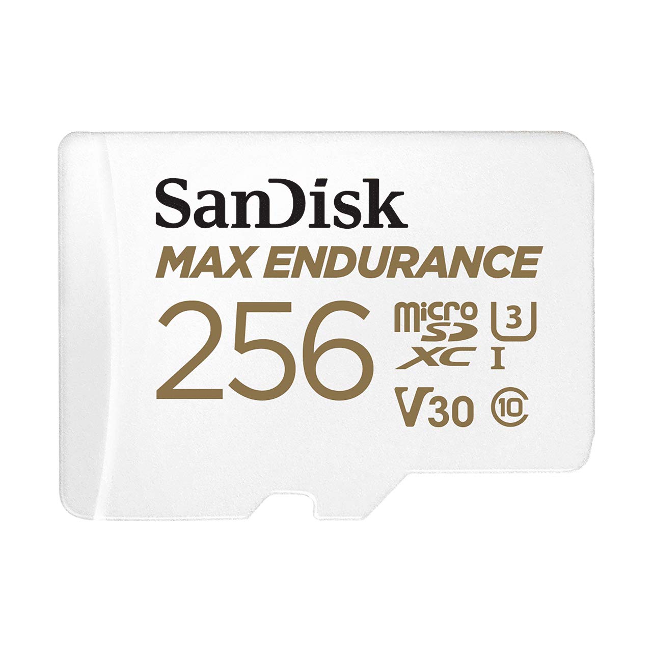 SanDisk 256GB MAX Endurance microSDXC Card with Adapter for Home Security Cameras and Dash cams - C10, U3, V30, 4K UHD, Micro SD
