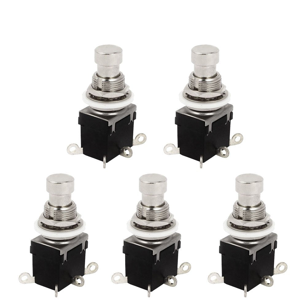Etopars 6Pins Dpdt Latching Stomp Foot Switch Guitar Ac 250V/2A 125V/4A